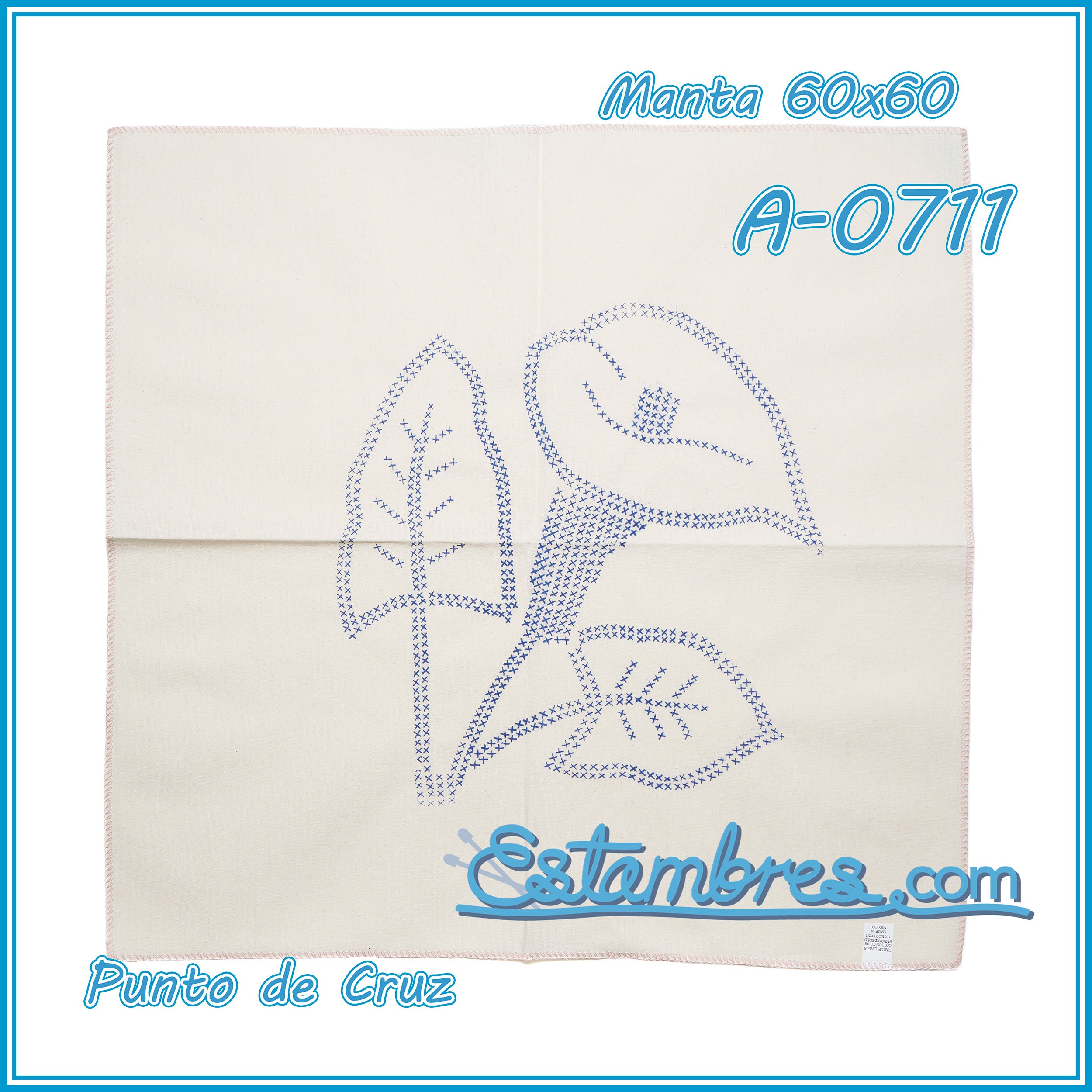 PUNTO de CRUZ - Manta [60x60cm]