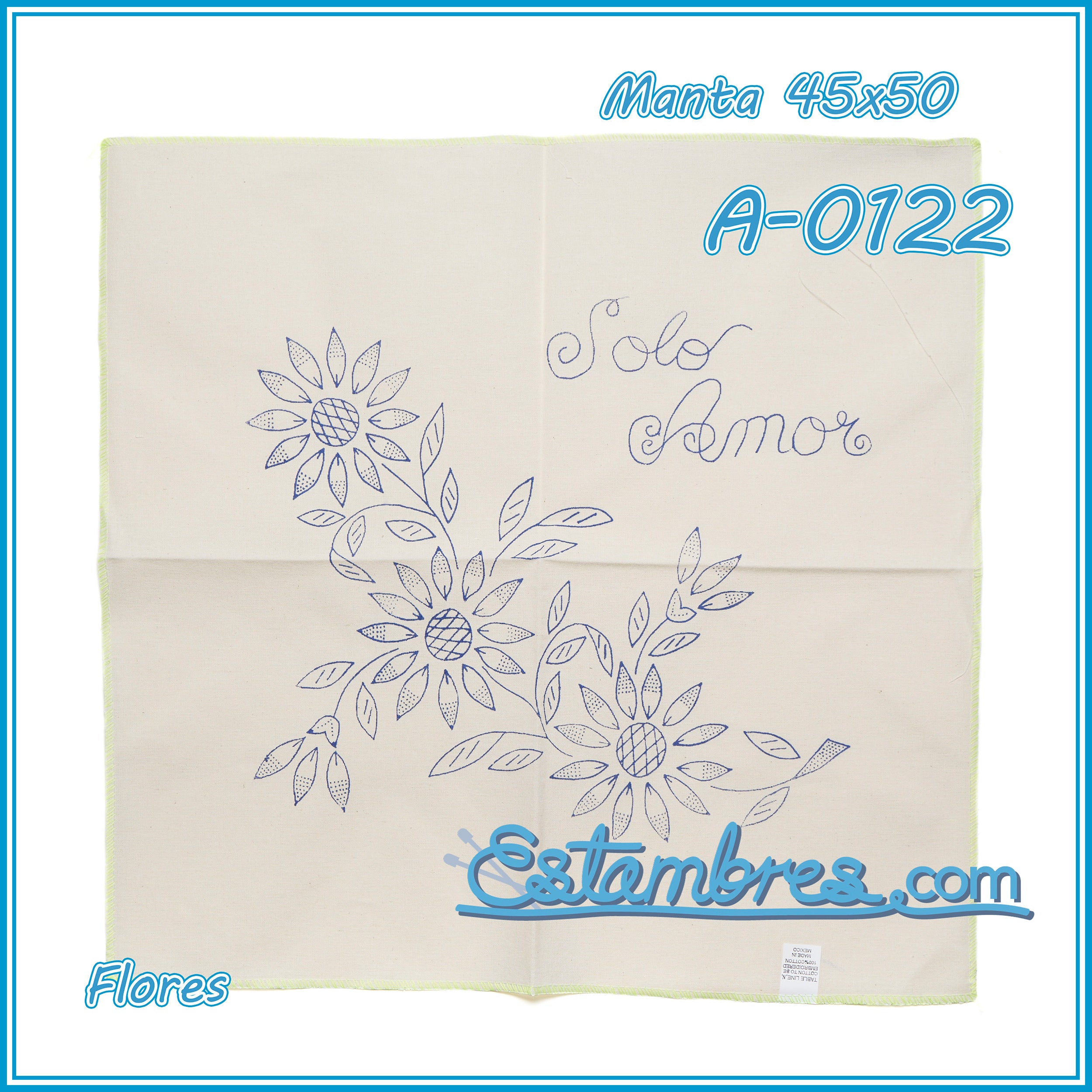 FLORES - Manta [45x50cm]