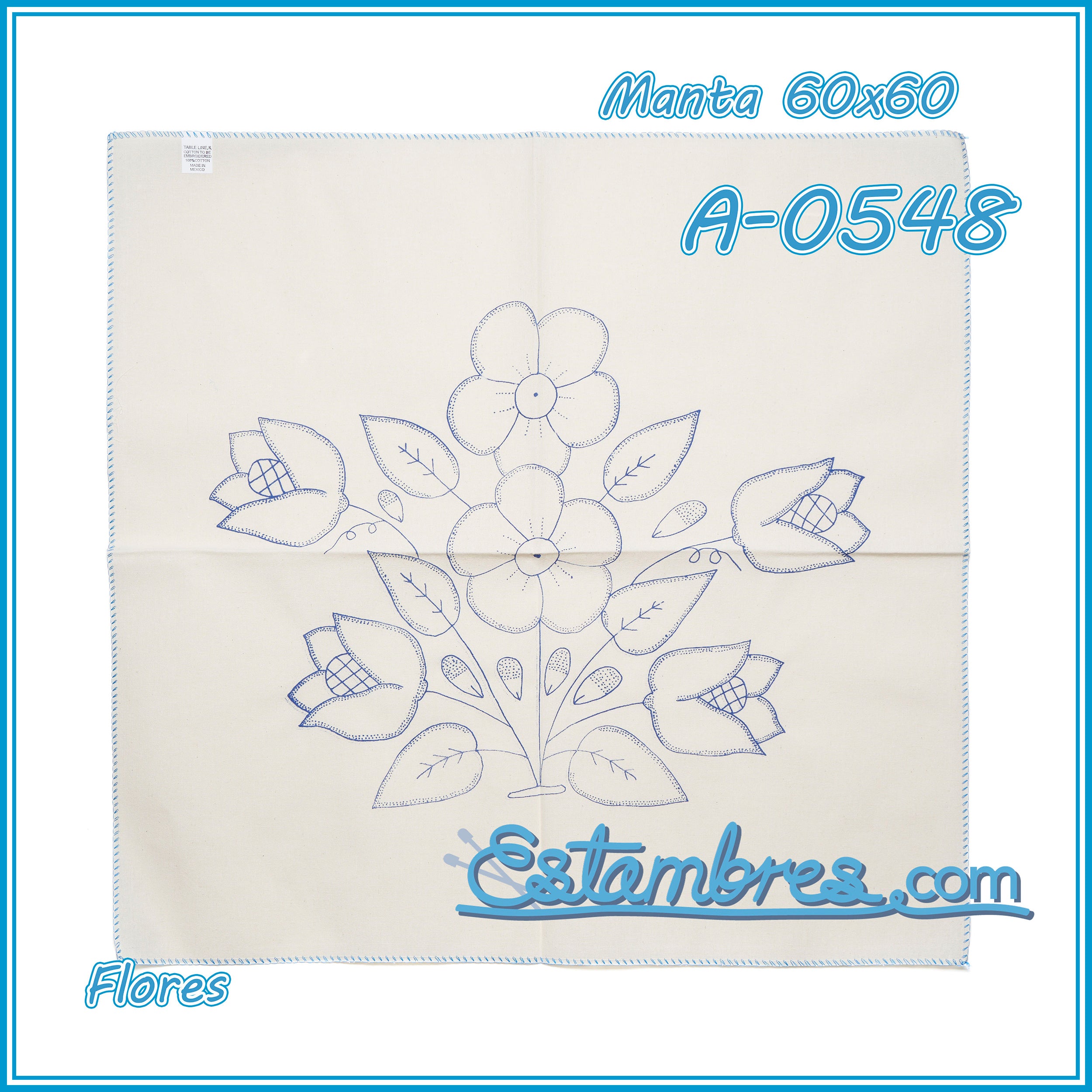 FLORES - Manta [60x60cm]