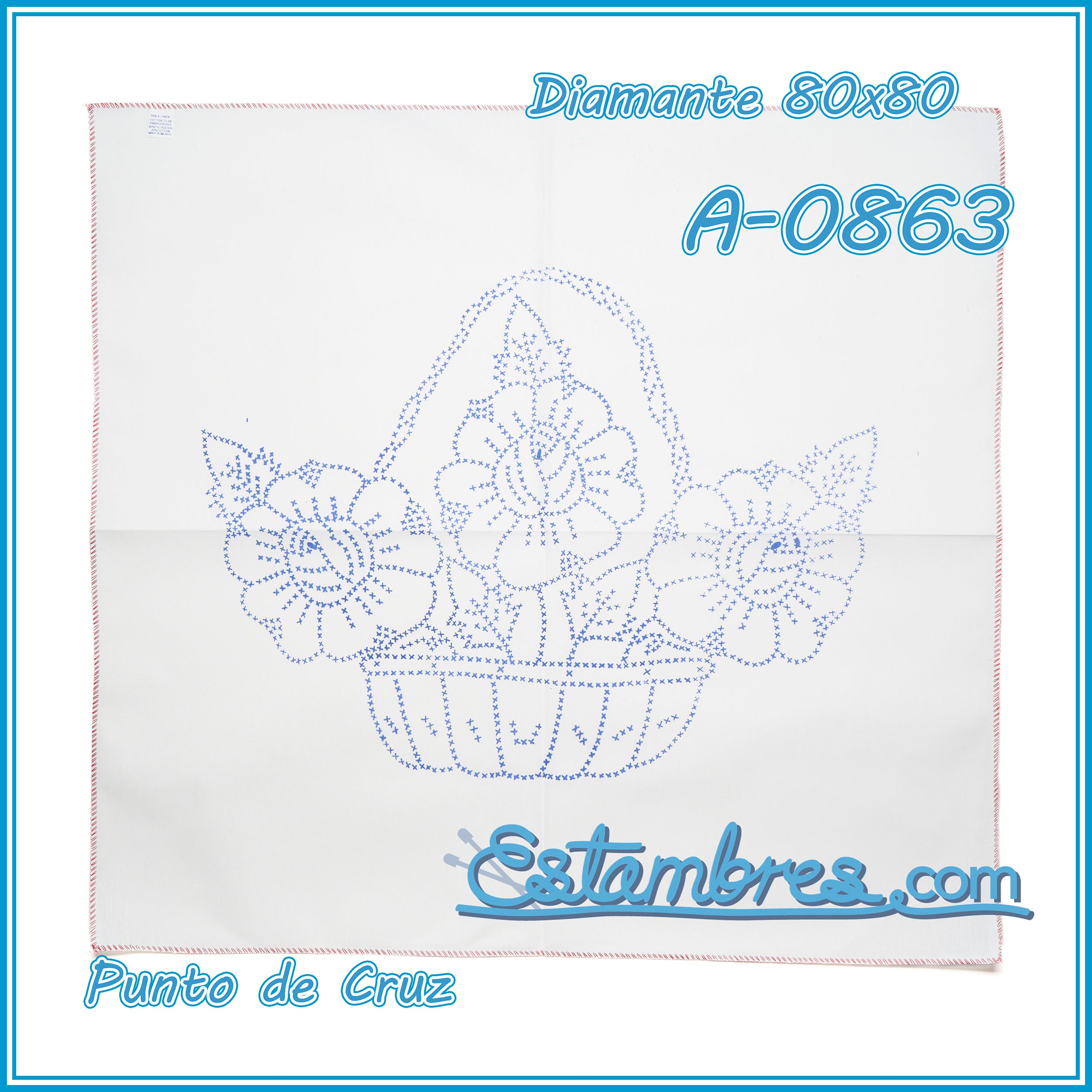 PUNTO de CRUZ - Diamante [80x80cm]