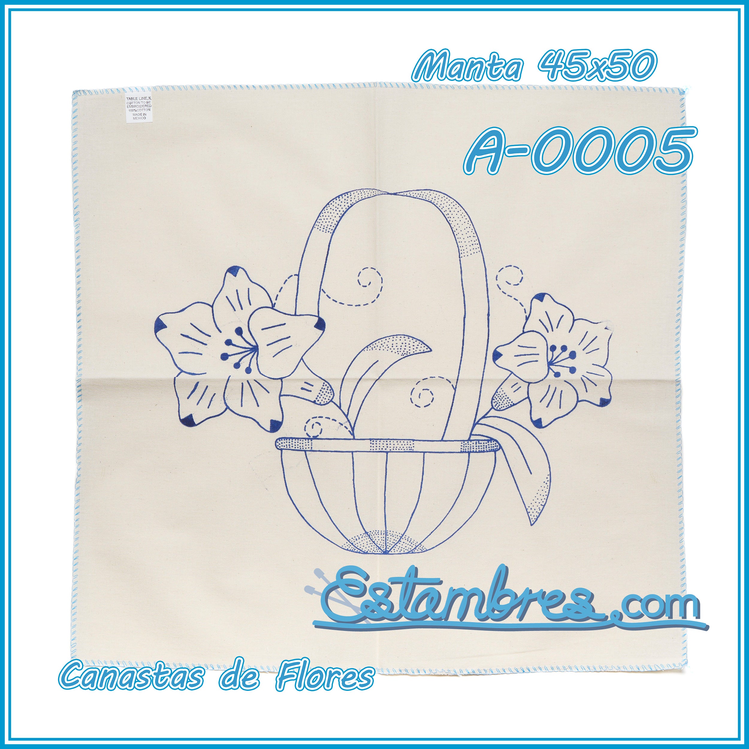 CANASTAS de FLORES - Manta [45x50cm]
