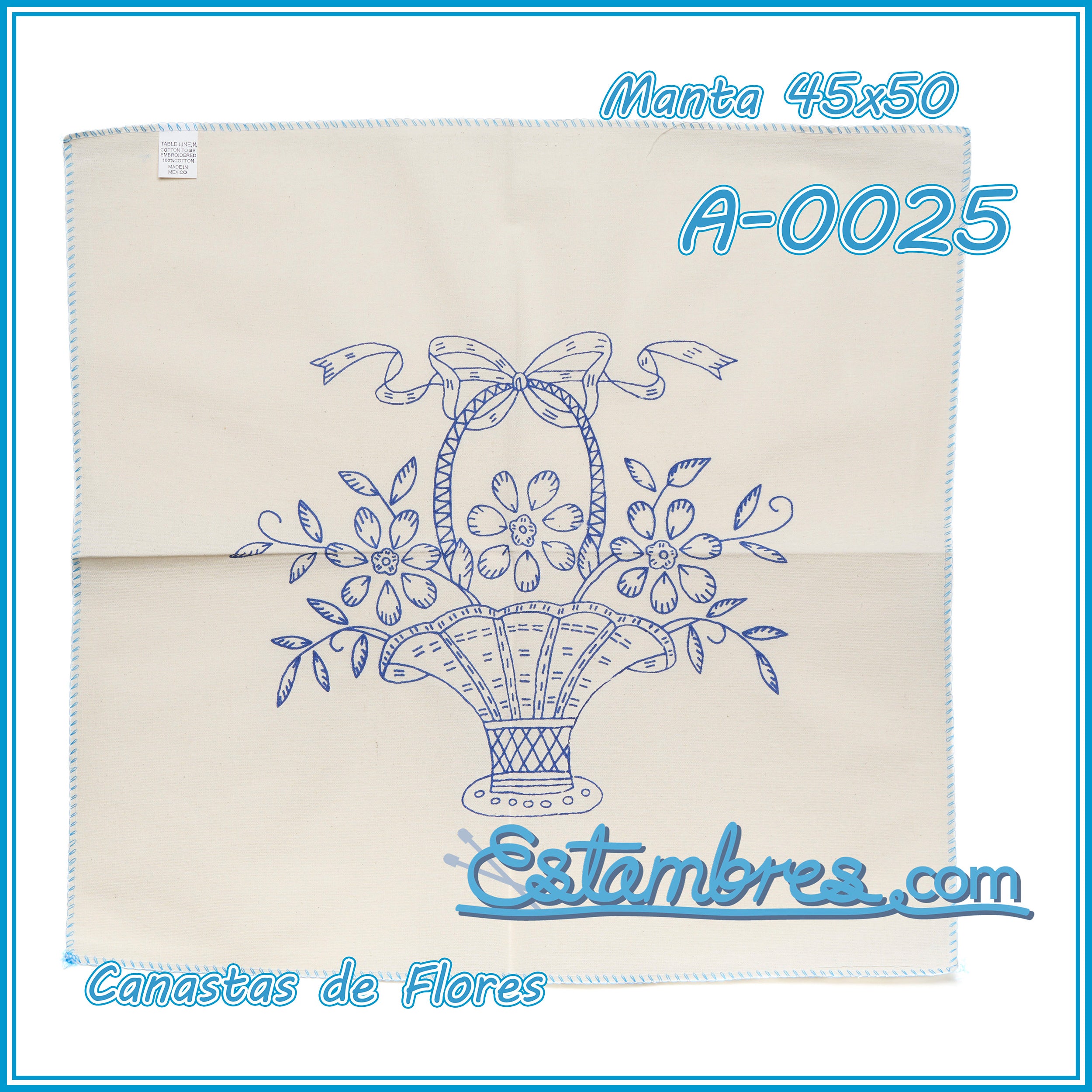 CANASTAS de FLORES - Manta [45x50cm]