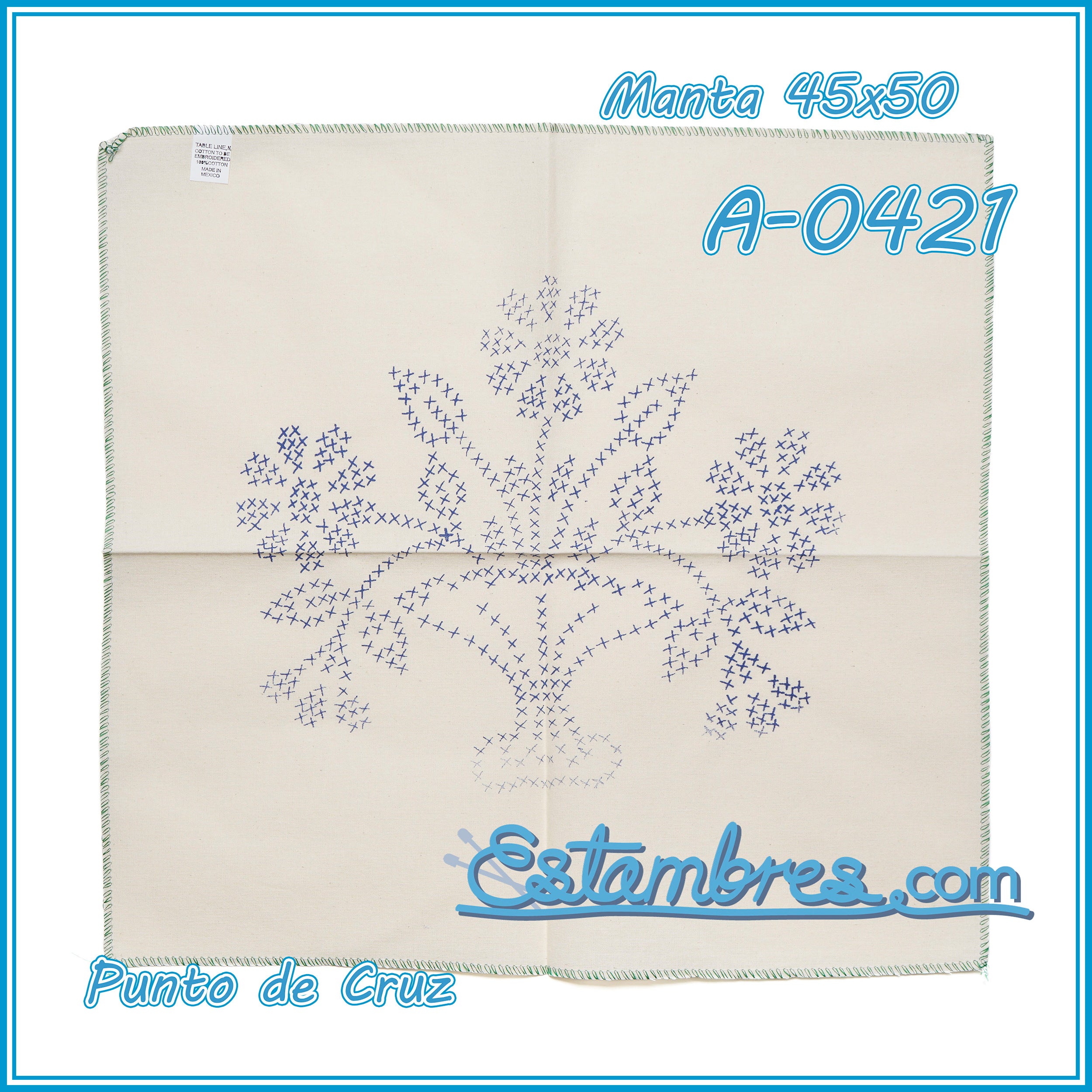 PUNTO de CRUZ - Manta [45x50cm]