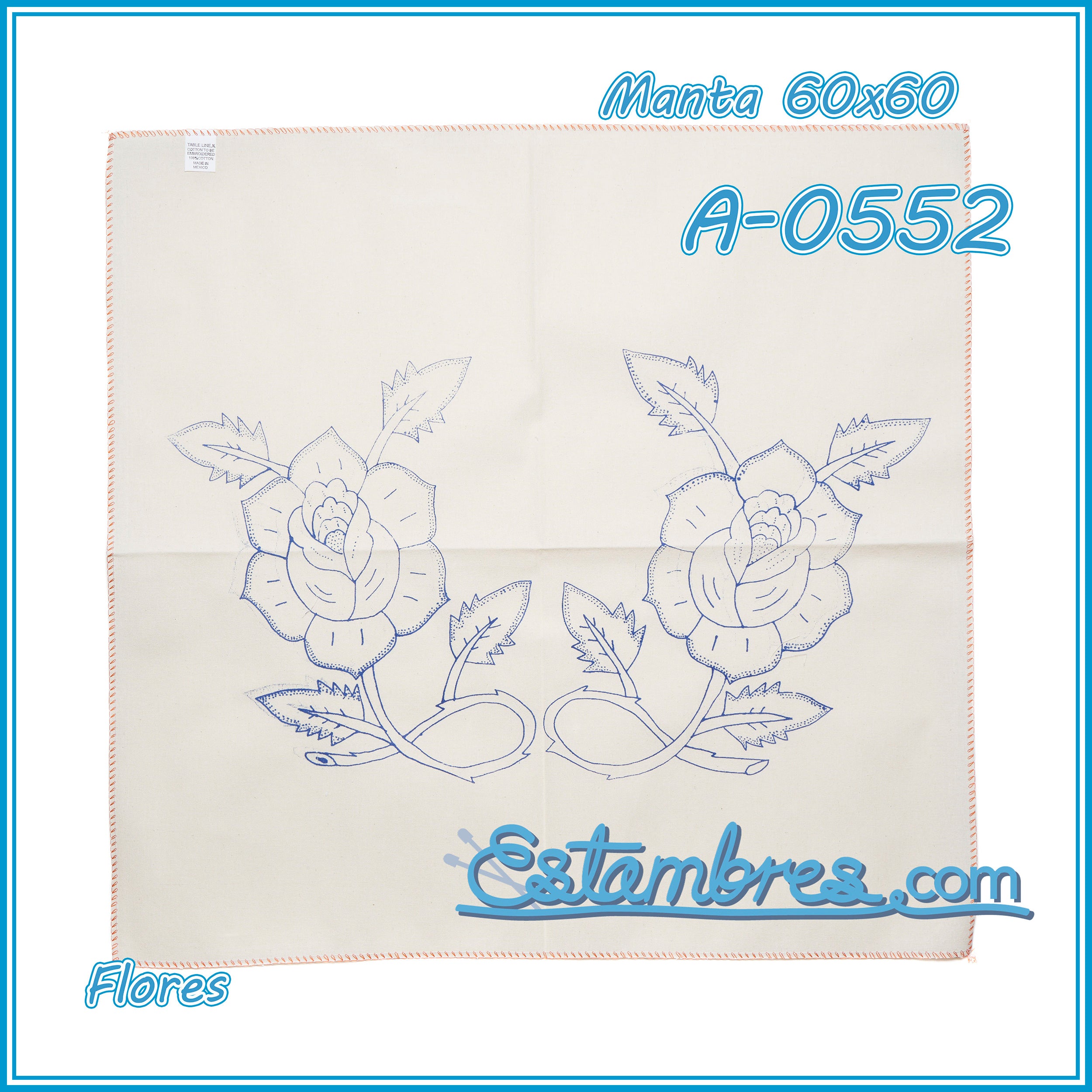 FLORES - Manta [60x60cm]