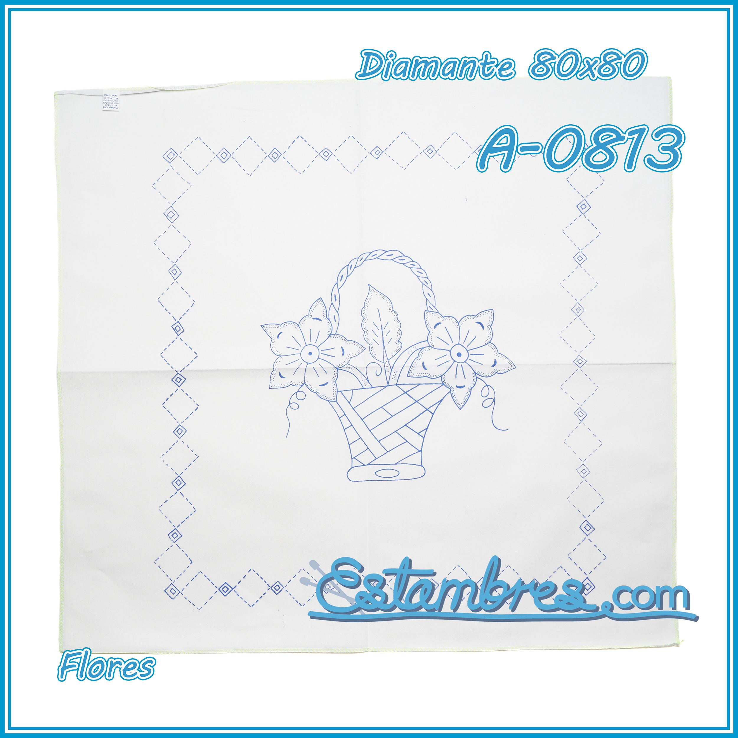FLORES - Diamante [80x80cm]