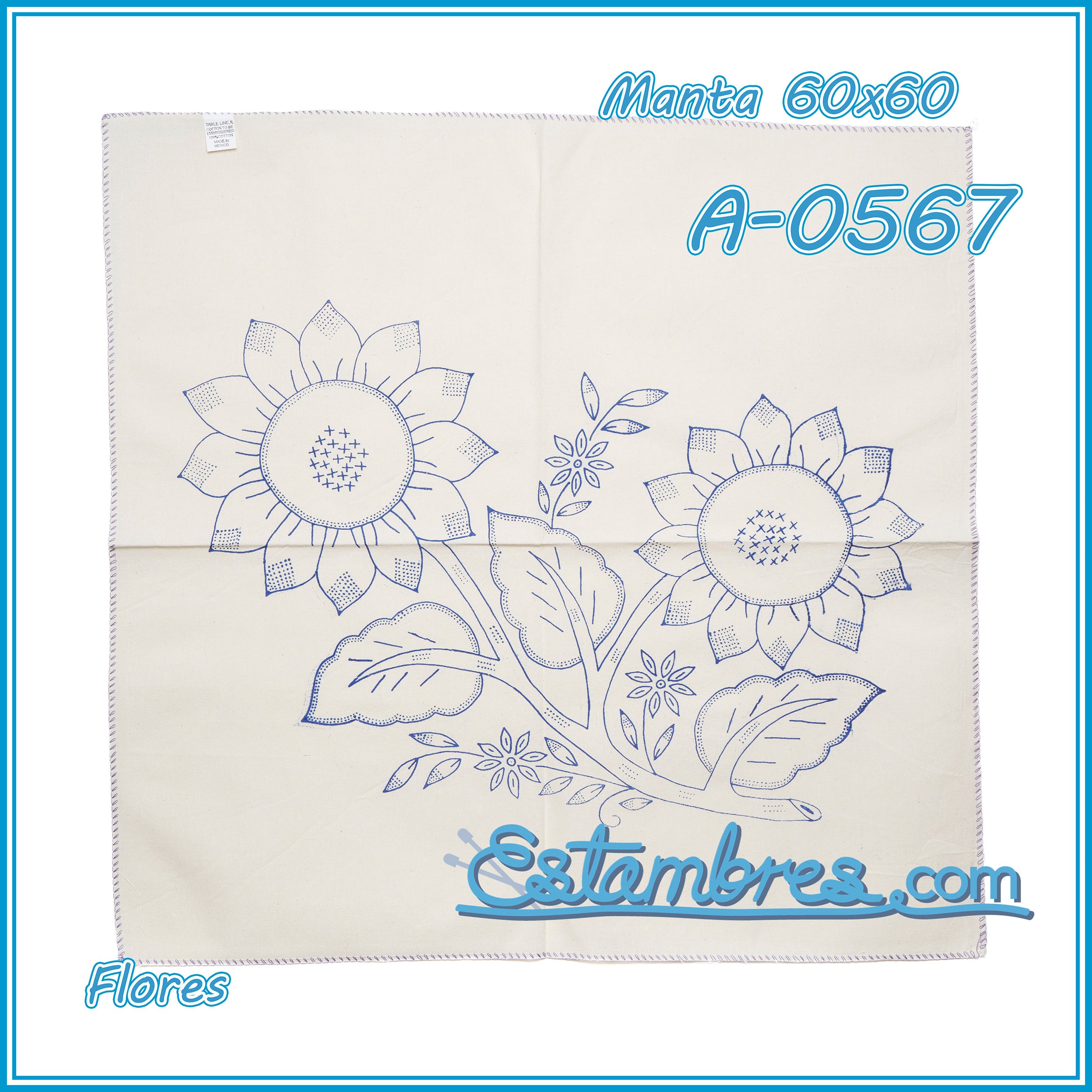 FLORES - Manta [60x60cm]