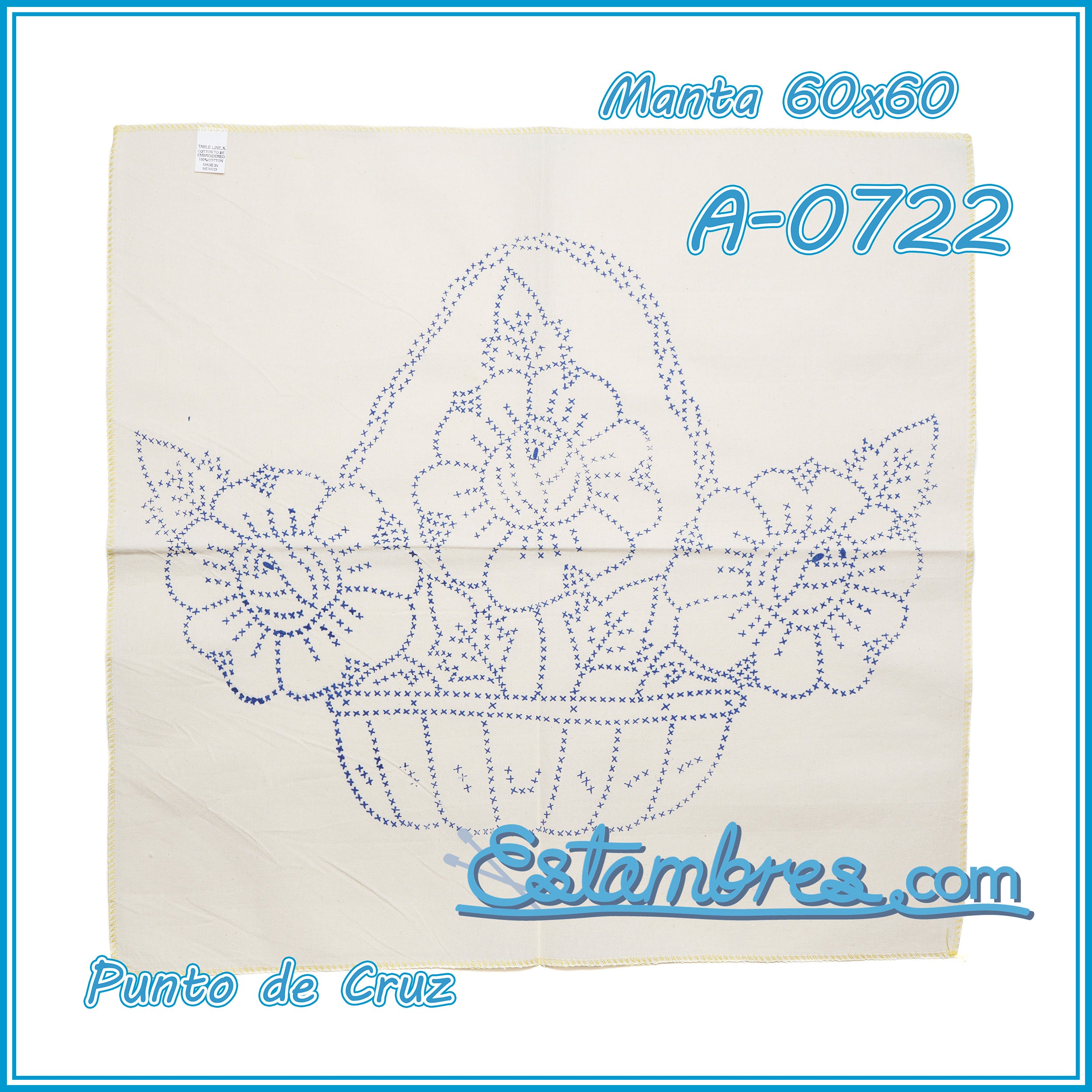 PUNTO de CRUZ - Manta [60x60cm]