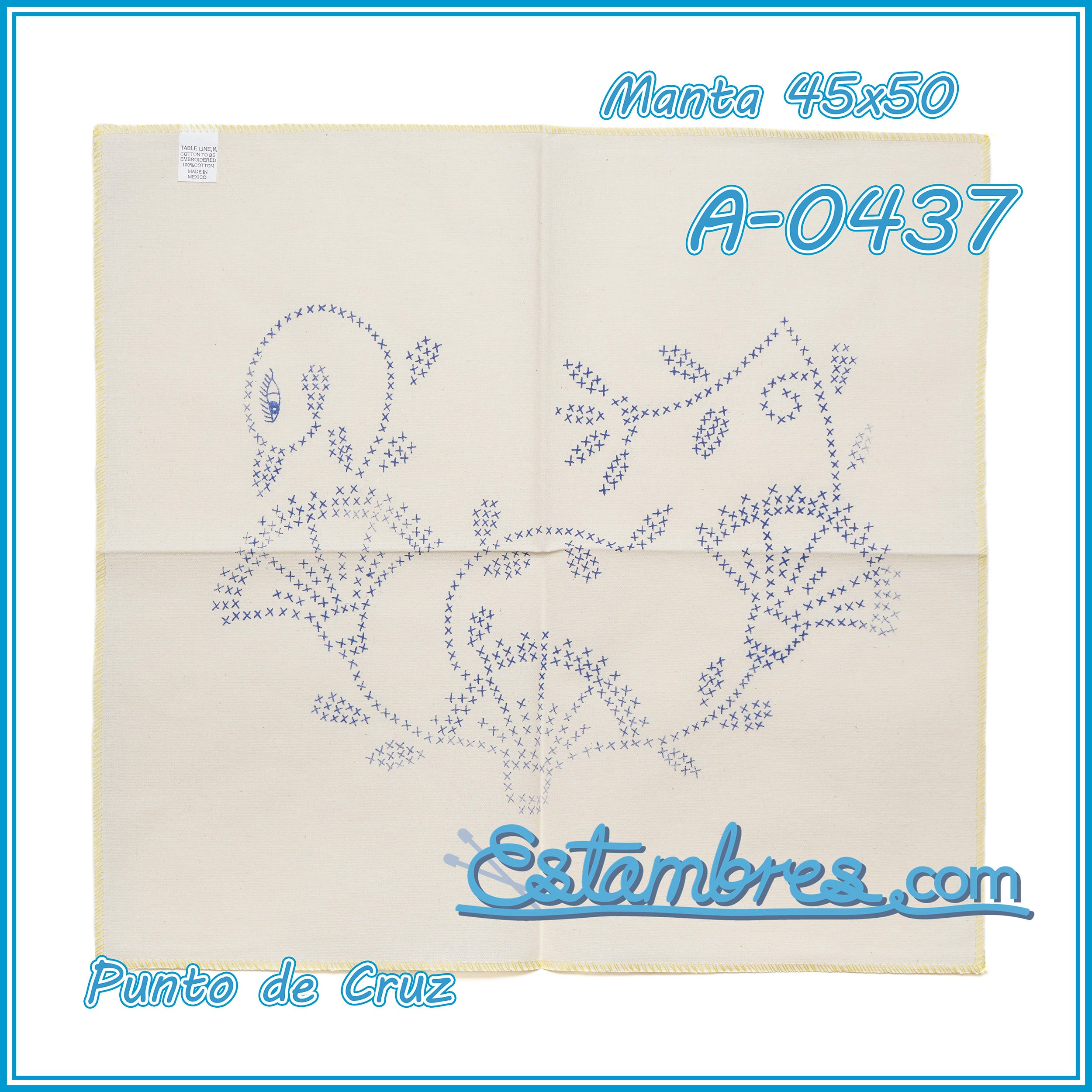 PUNTO de CRUZ - Manta [45x50cm]