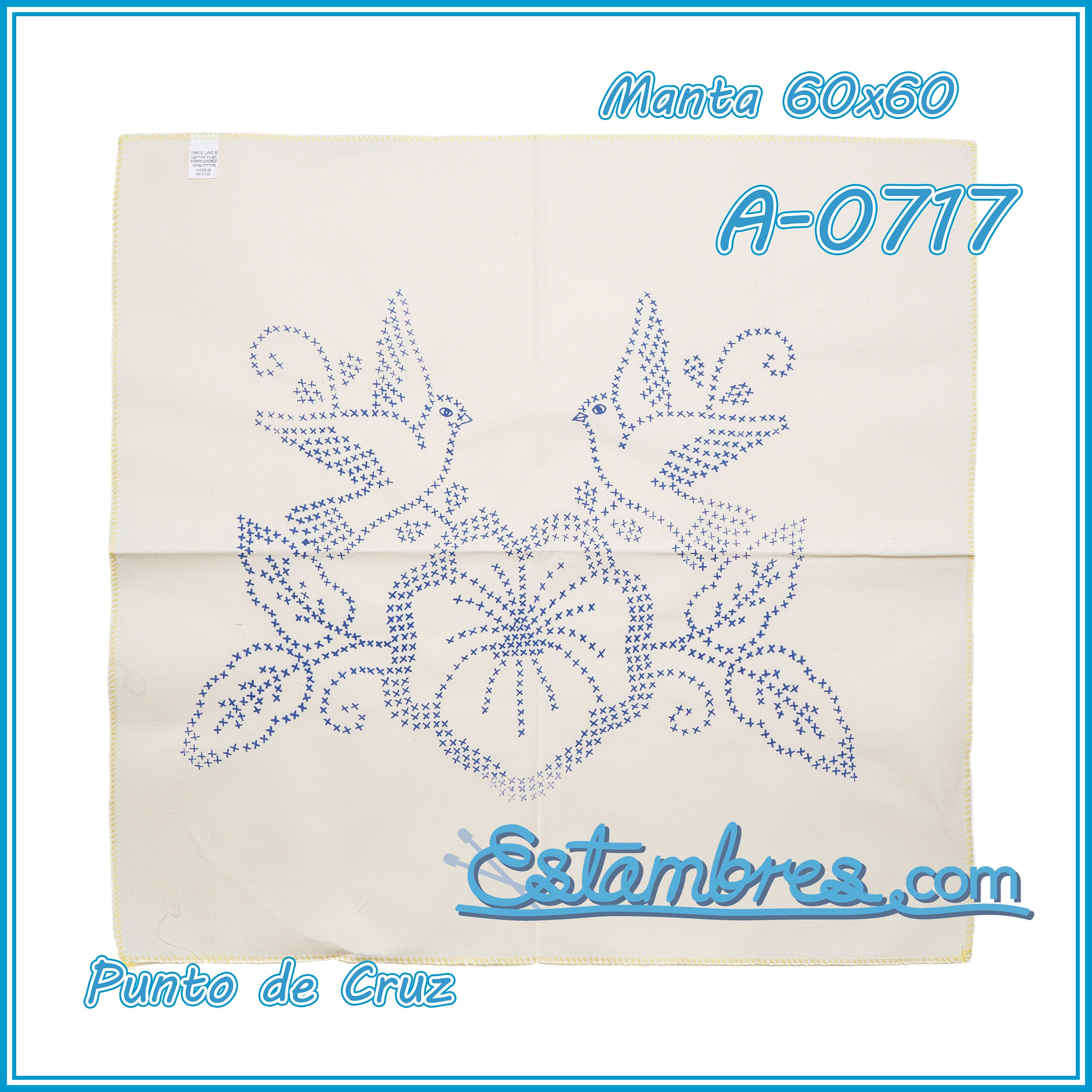 PUNTO de CRUZ - Manta [60x60cm]