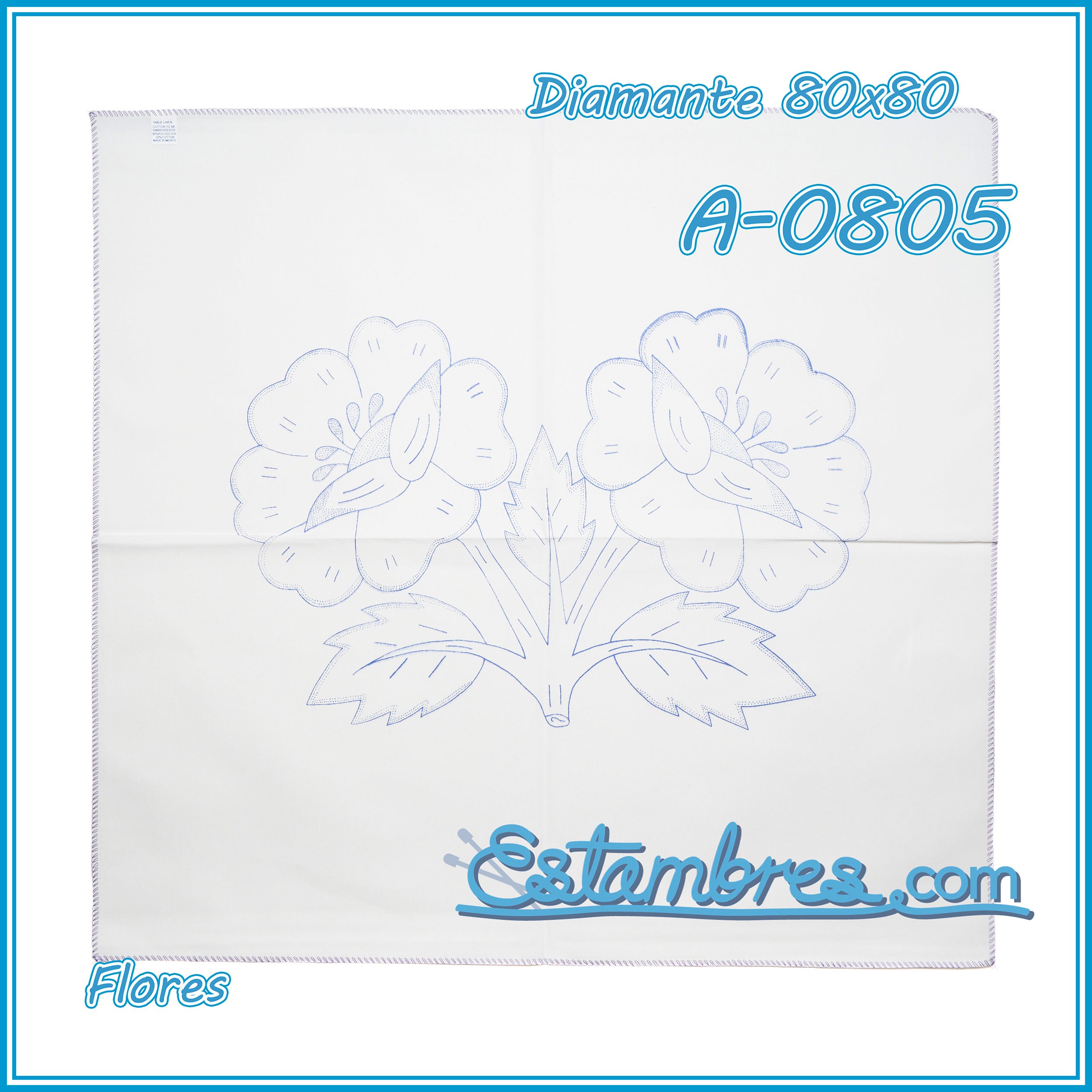 FLORES - Diamante [80x80cm]