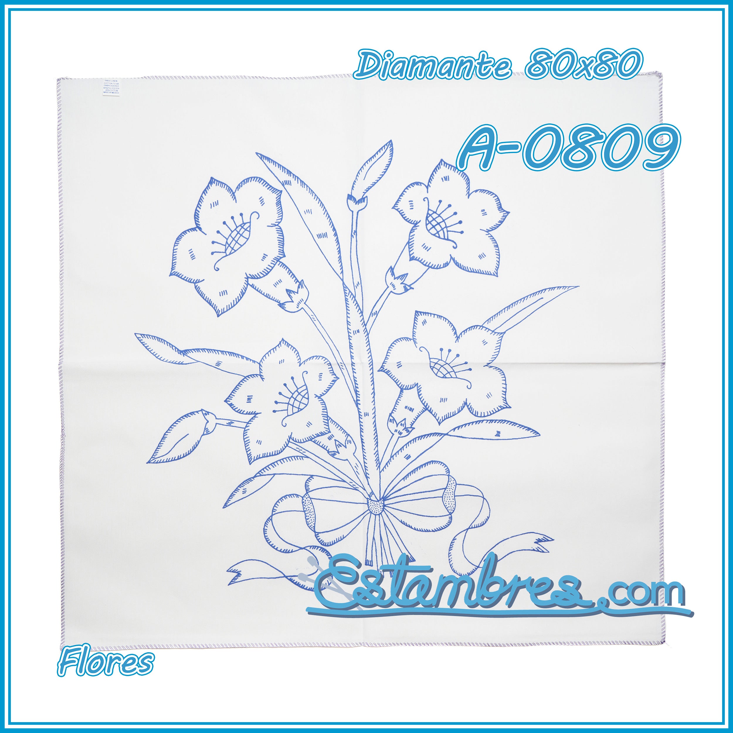 FLORES - Diamante [80x80cm]
