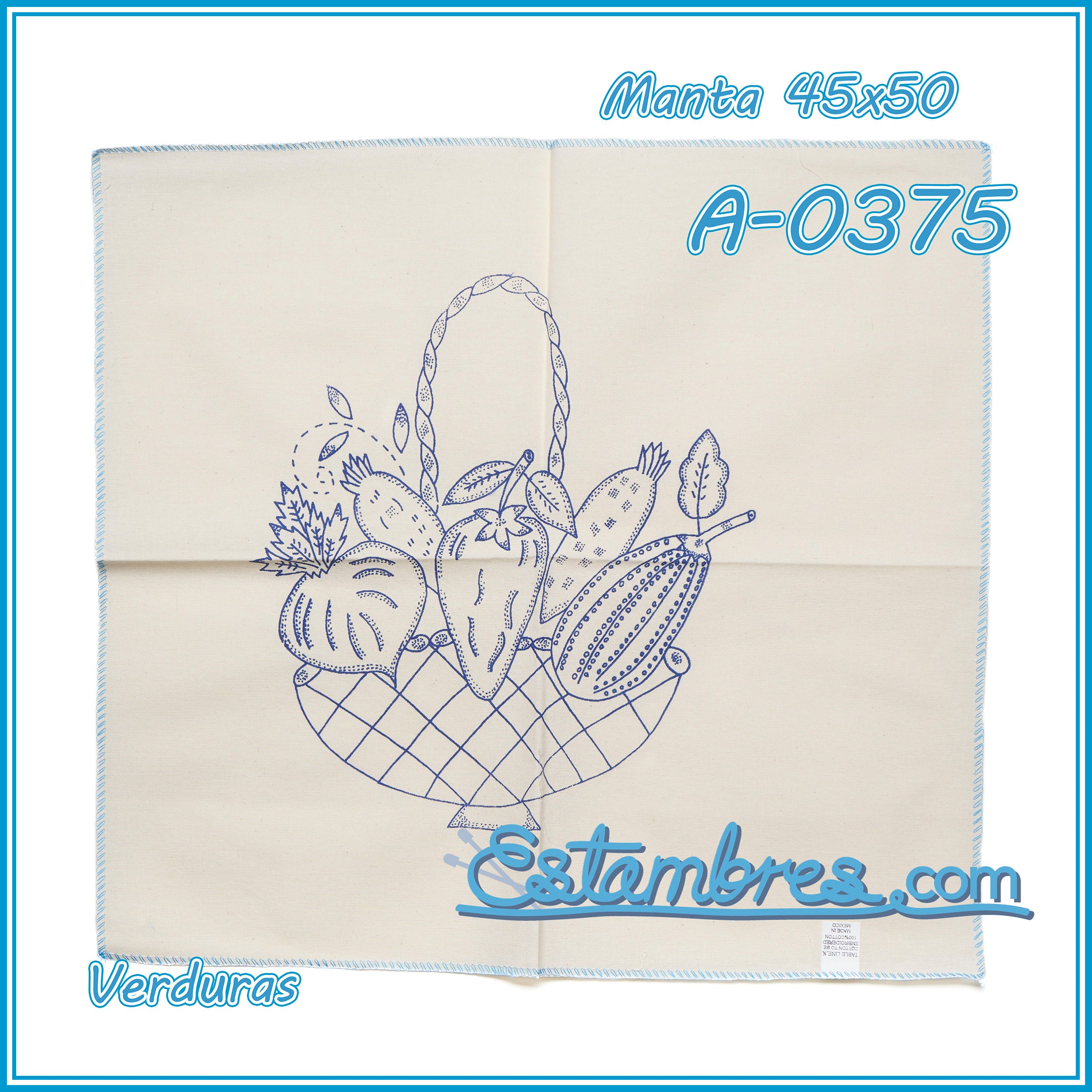 VERDURAS - Manta [45x50cm]