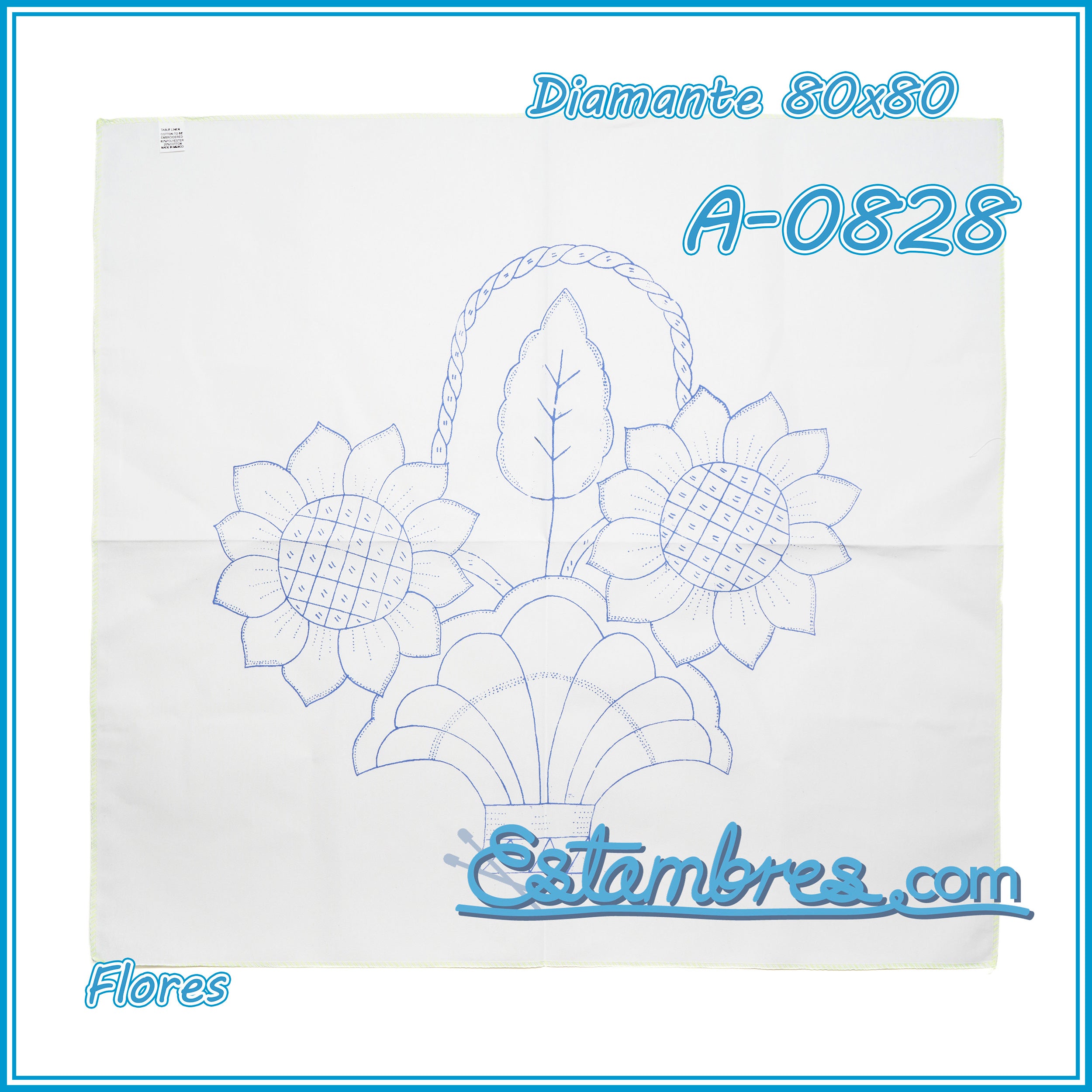 FLORES - Diamante [80x80cm]