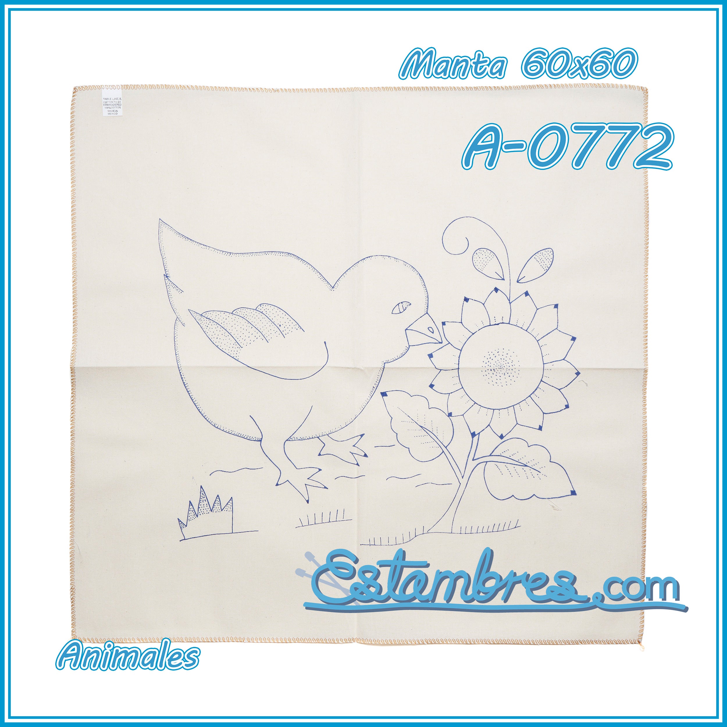ANIMALES - Manta [60x60cm]