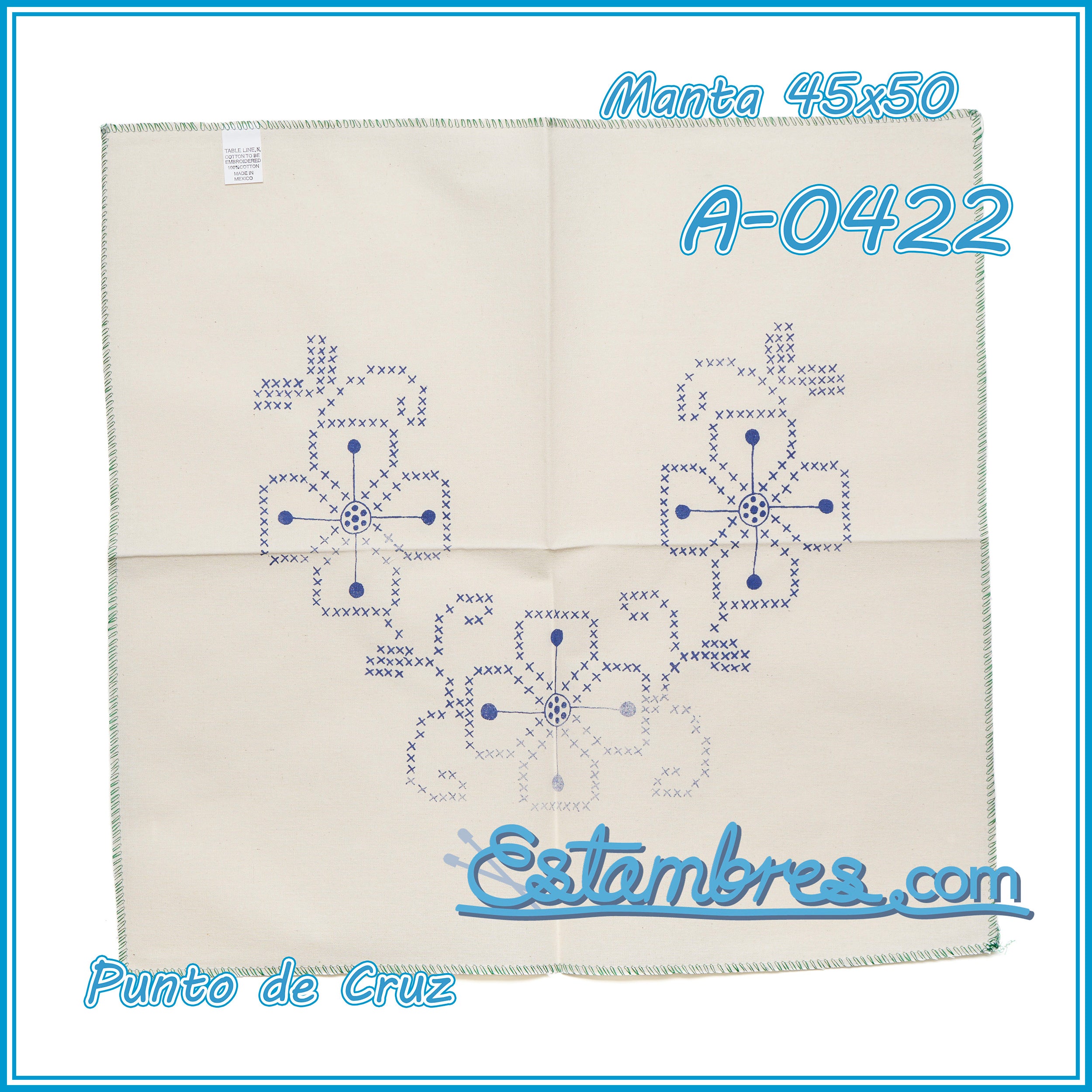 PUNTO de CRUZ - Manta [45x50cm]