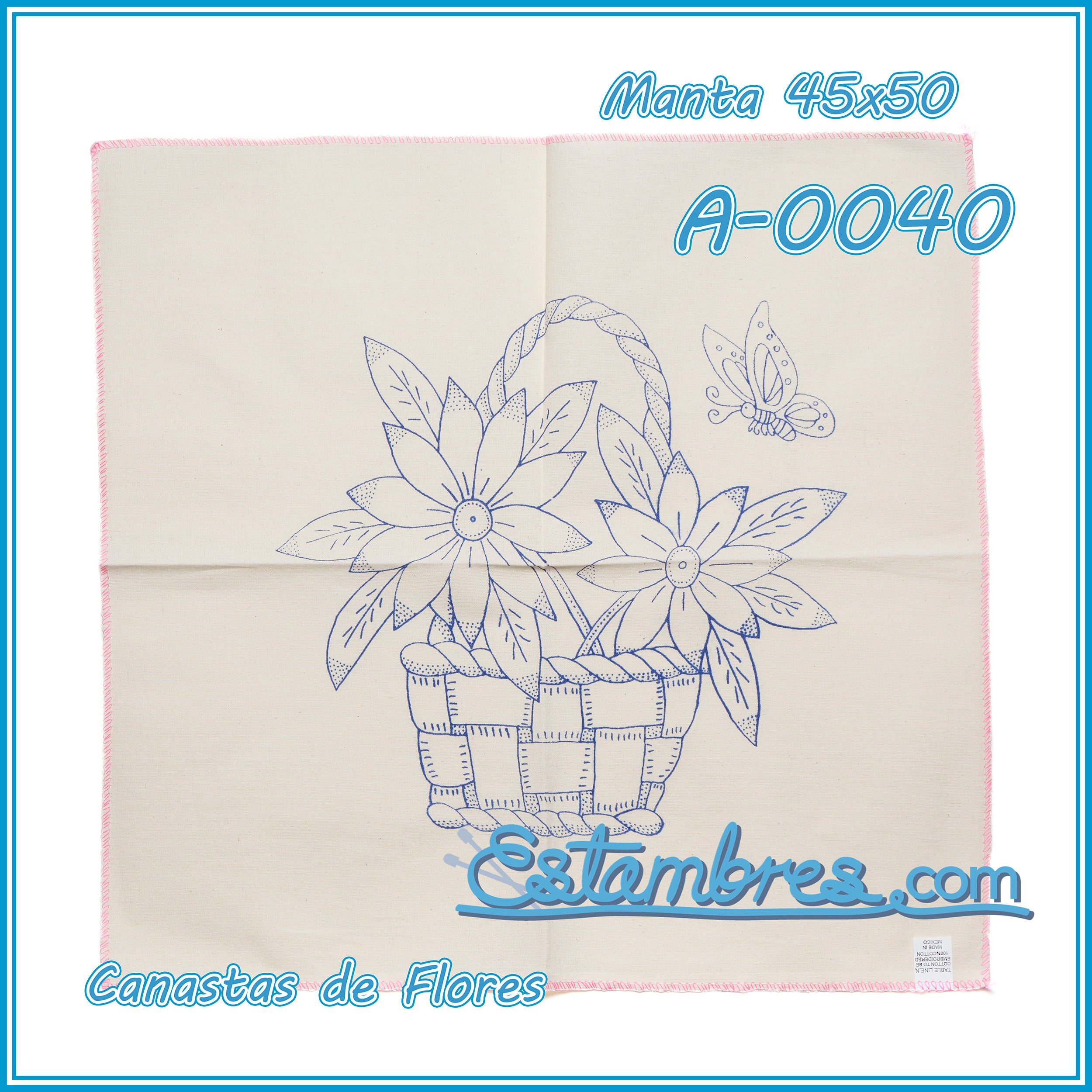 CANASTAS de FLORES - Manta [45x50cm]