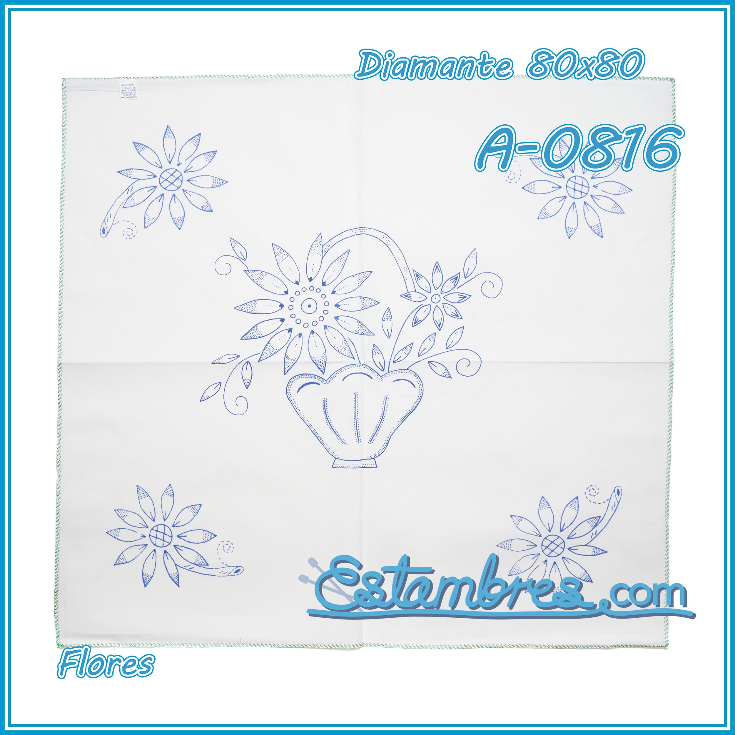 FLORES - Diamante [80x80cm]