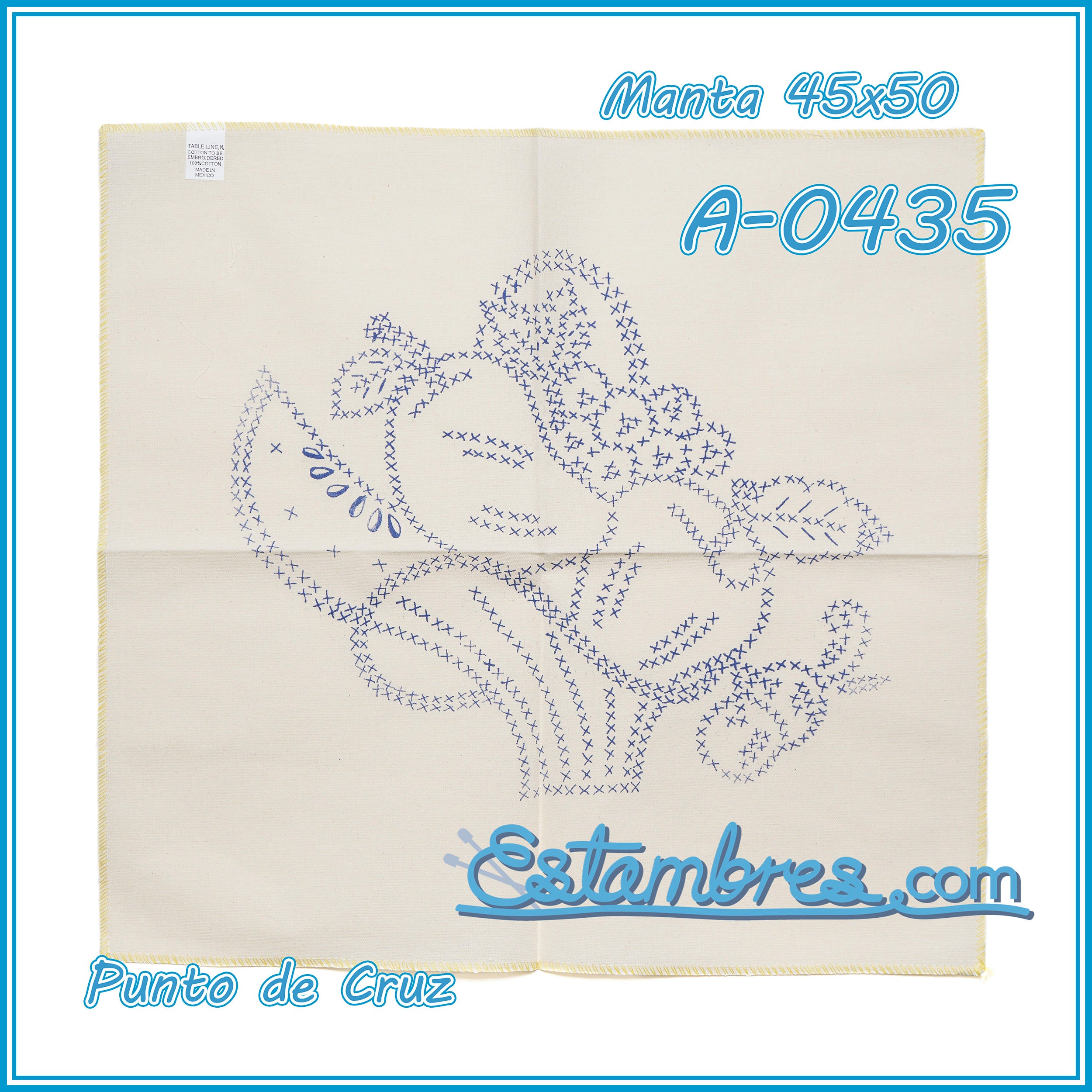 PUNTO de CRUZ - Manta [45x50cm]