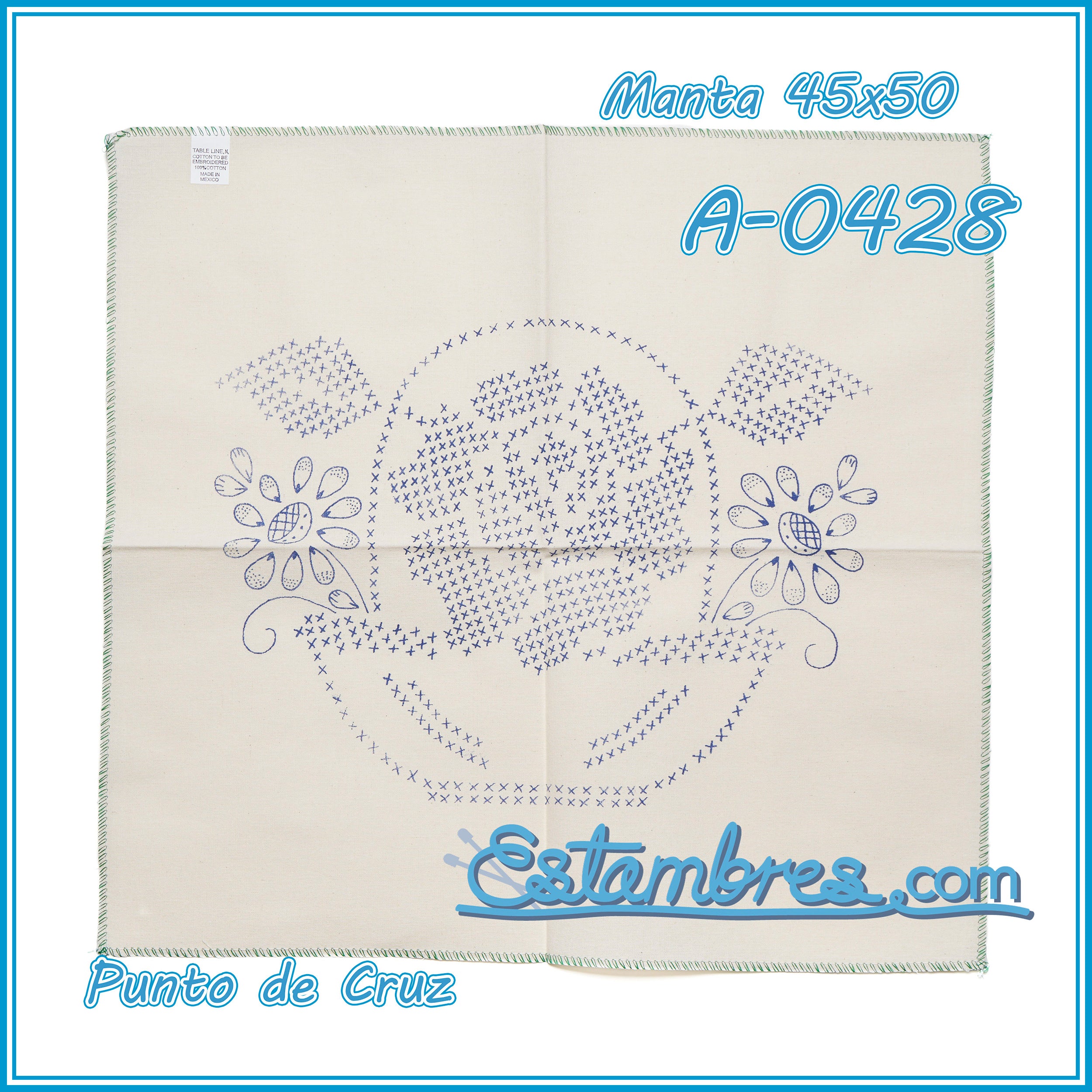 PUNTO de CRUZ - Manta [45x50cm]