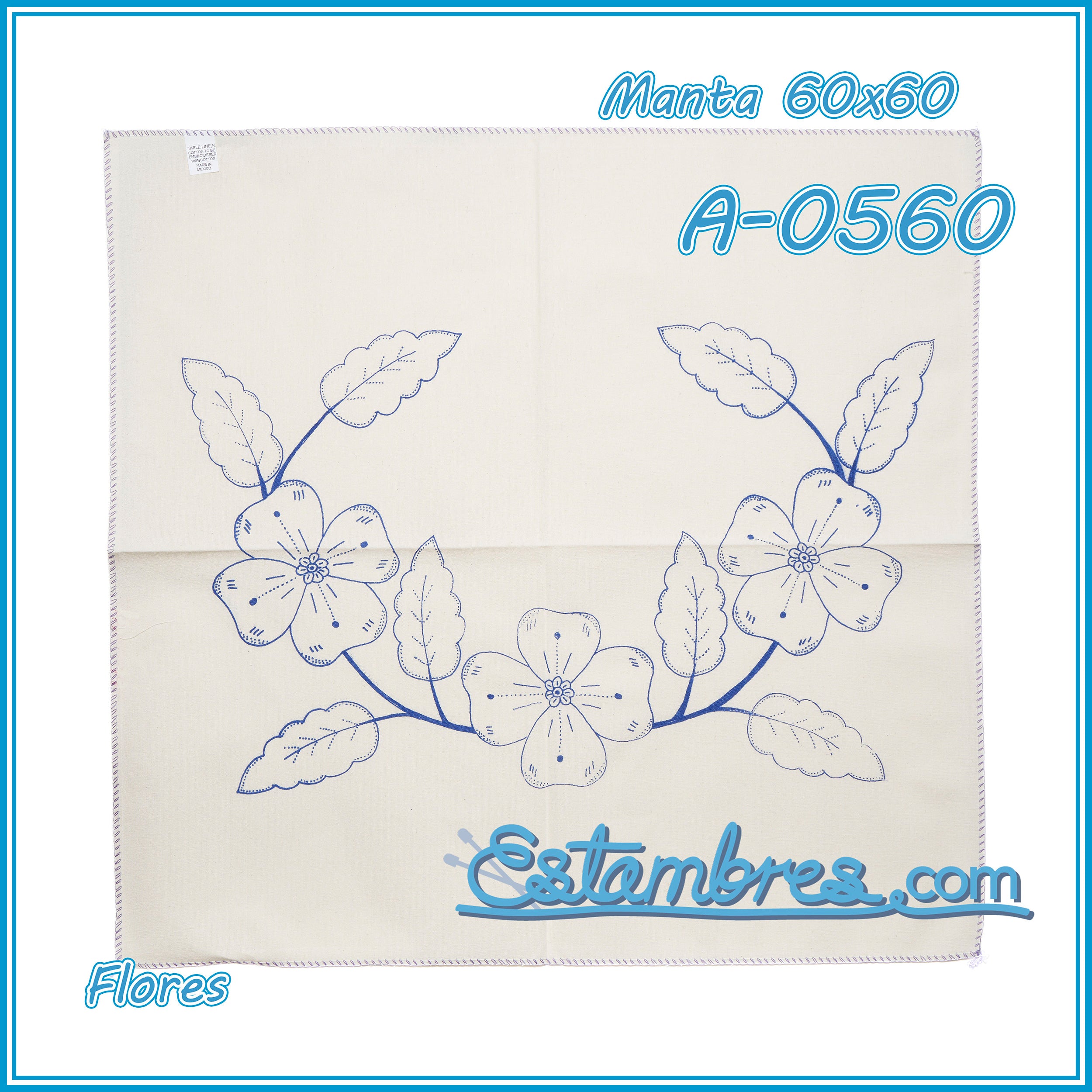 FLORES - Manta [60x60cm]