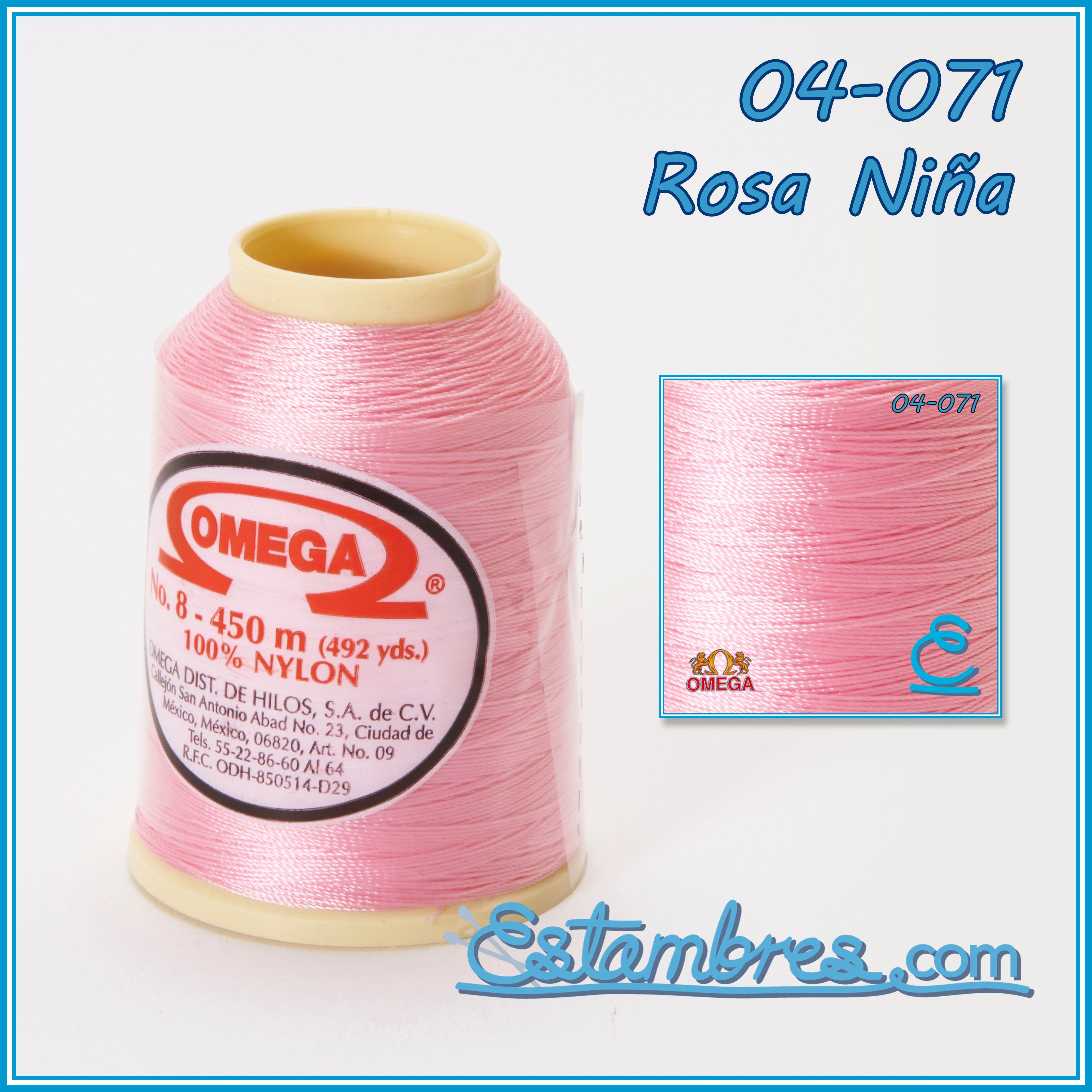 Hilo Nylon #18 color Rosa Niña Paquete de 4 pzs