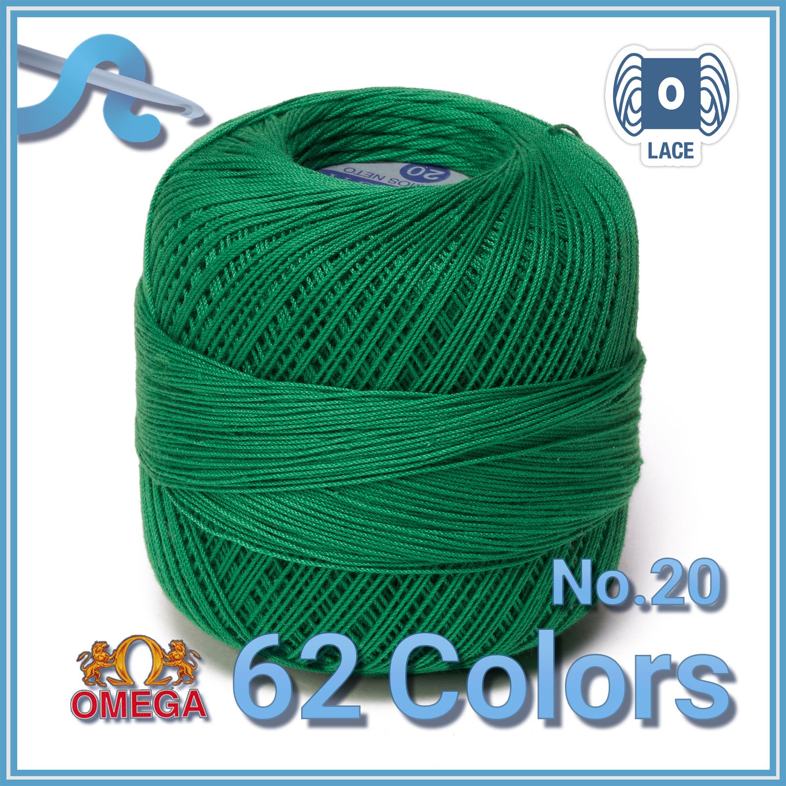 CROCHET OMEGA NO.20 [30grs]