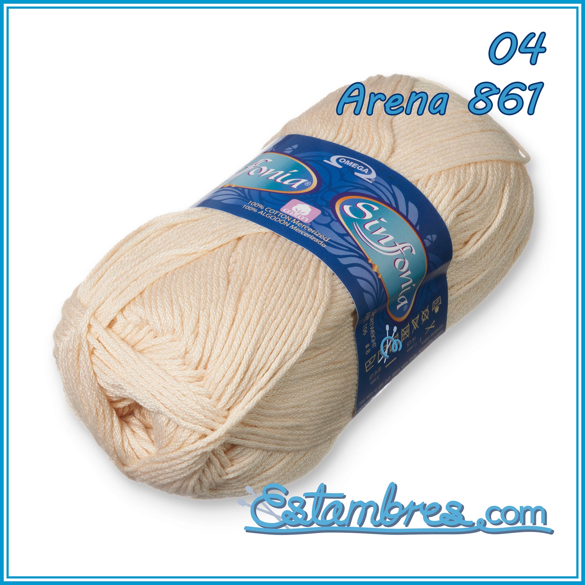 SINFONIA [100grs] by Omega - Elegant Fine 100% Mercerized Cotton Yarn