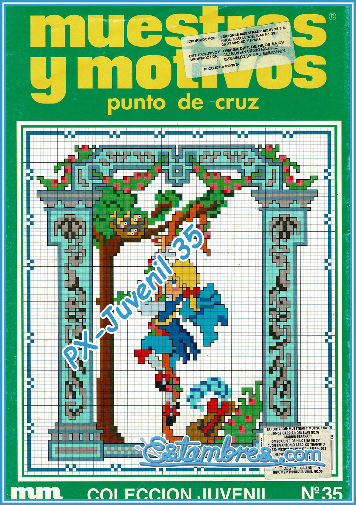 Revista Punto de Cruz Gratis - Revistas de manualidades Gratis  Cross  stitch borders corner, Floral cross stitch, Cross stitch rose