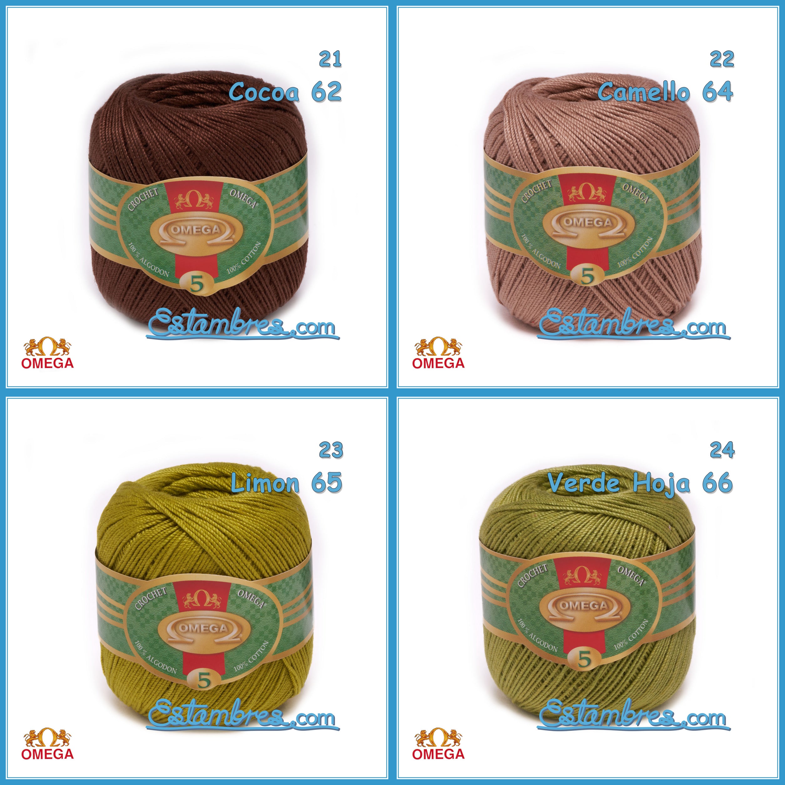 Sedería Don Chicho - Hilo Crochet Omega N° 5 para tejer con