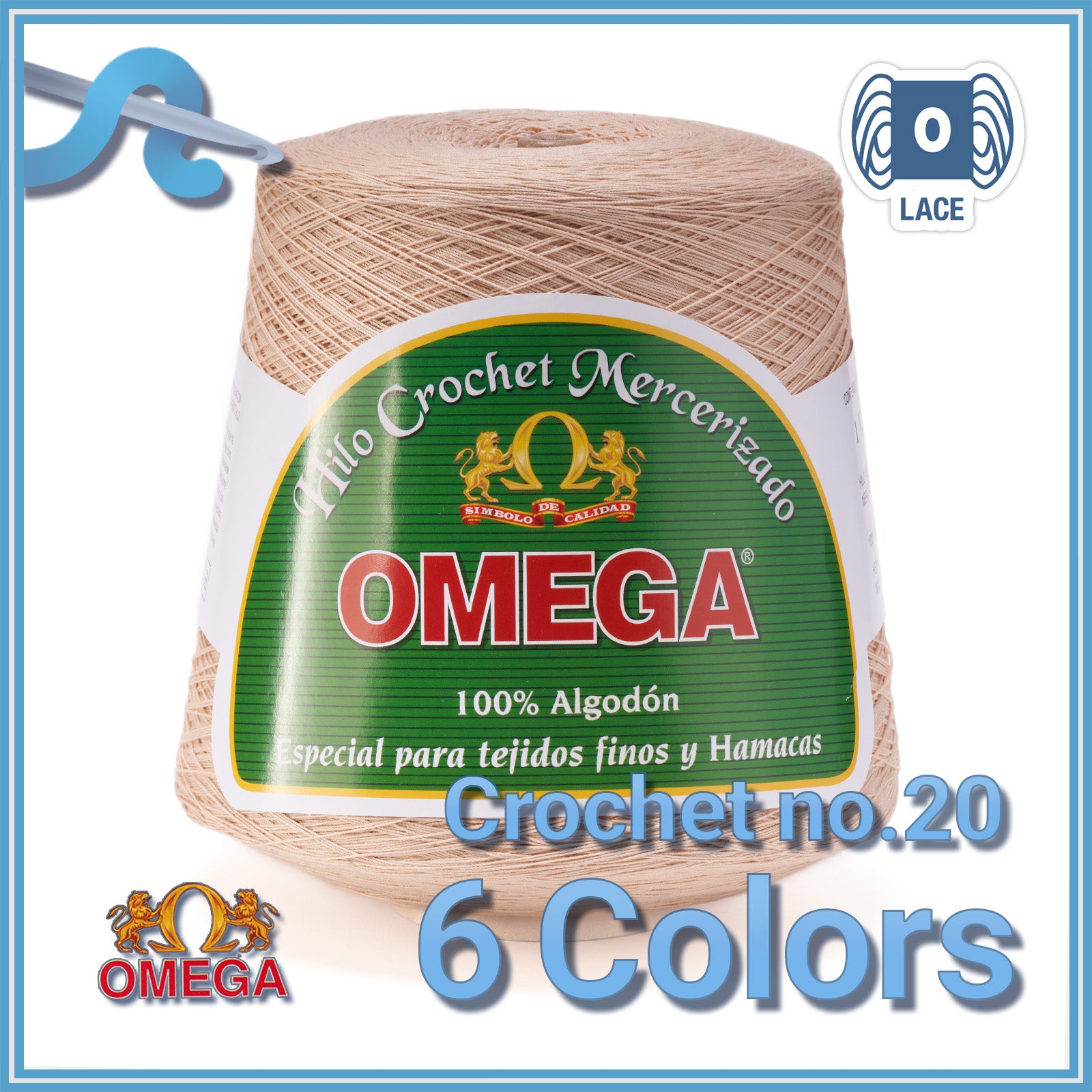 CROCHET OMEGA NO.20 [Cono 1KG]