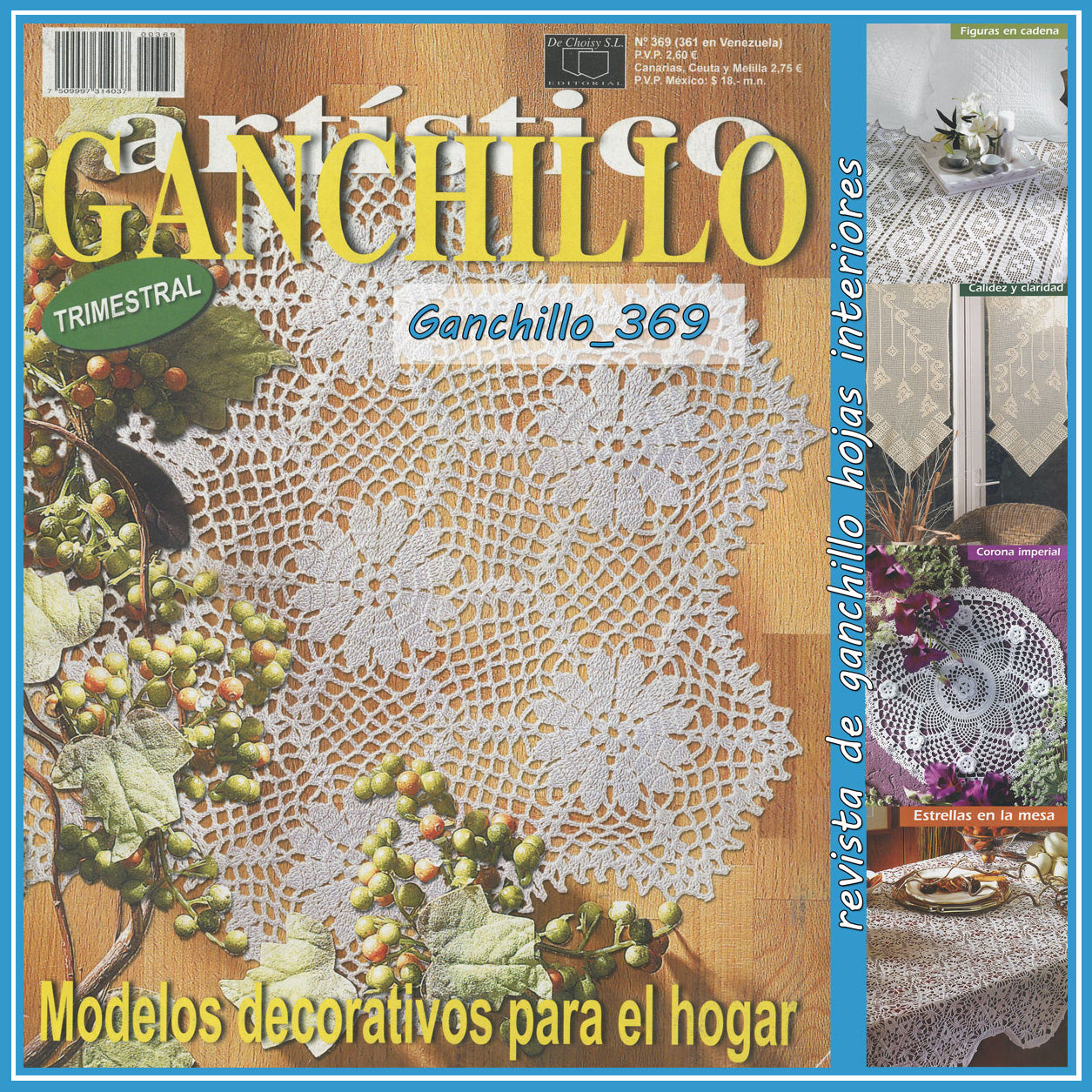 GANCHILLO [Revista con proyectos de Crochet] de Ganchillo Artistico y  Puntorama 