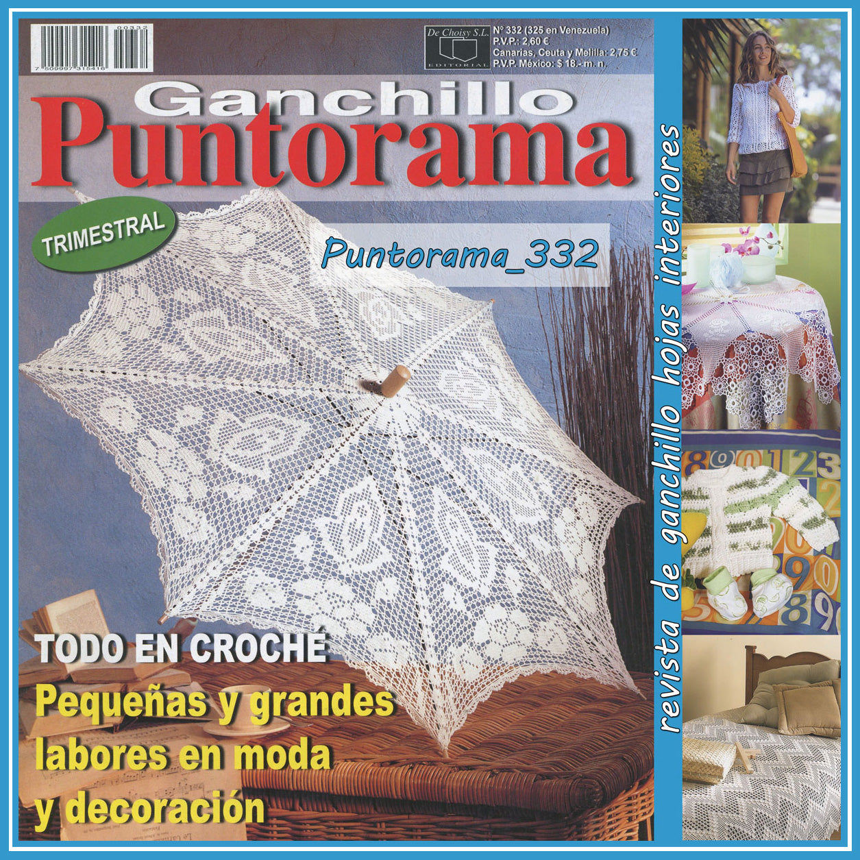 GANCHILLO Revista para Crochet de Ganchillo Artistico y Puntorama -   México