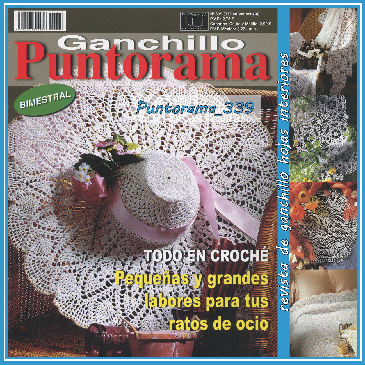 GANCHILLO Revista para Crochet de Ganchillo Artistico y Puntorama -   España