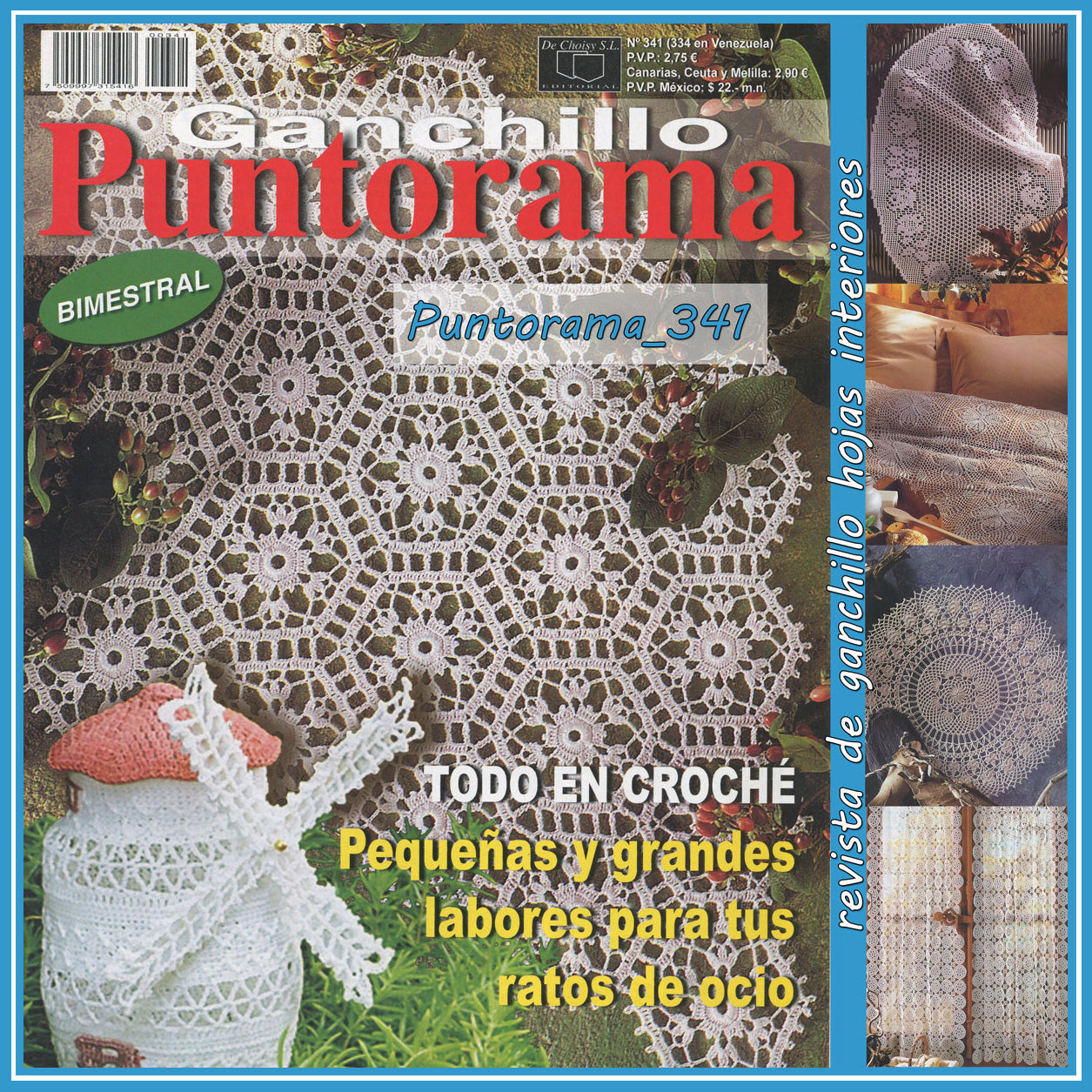 GANCHILLO Revista para Crochet de Ganchillo Artistico y Puntorama -   México