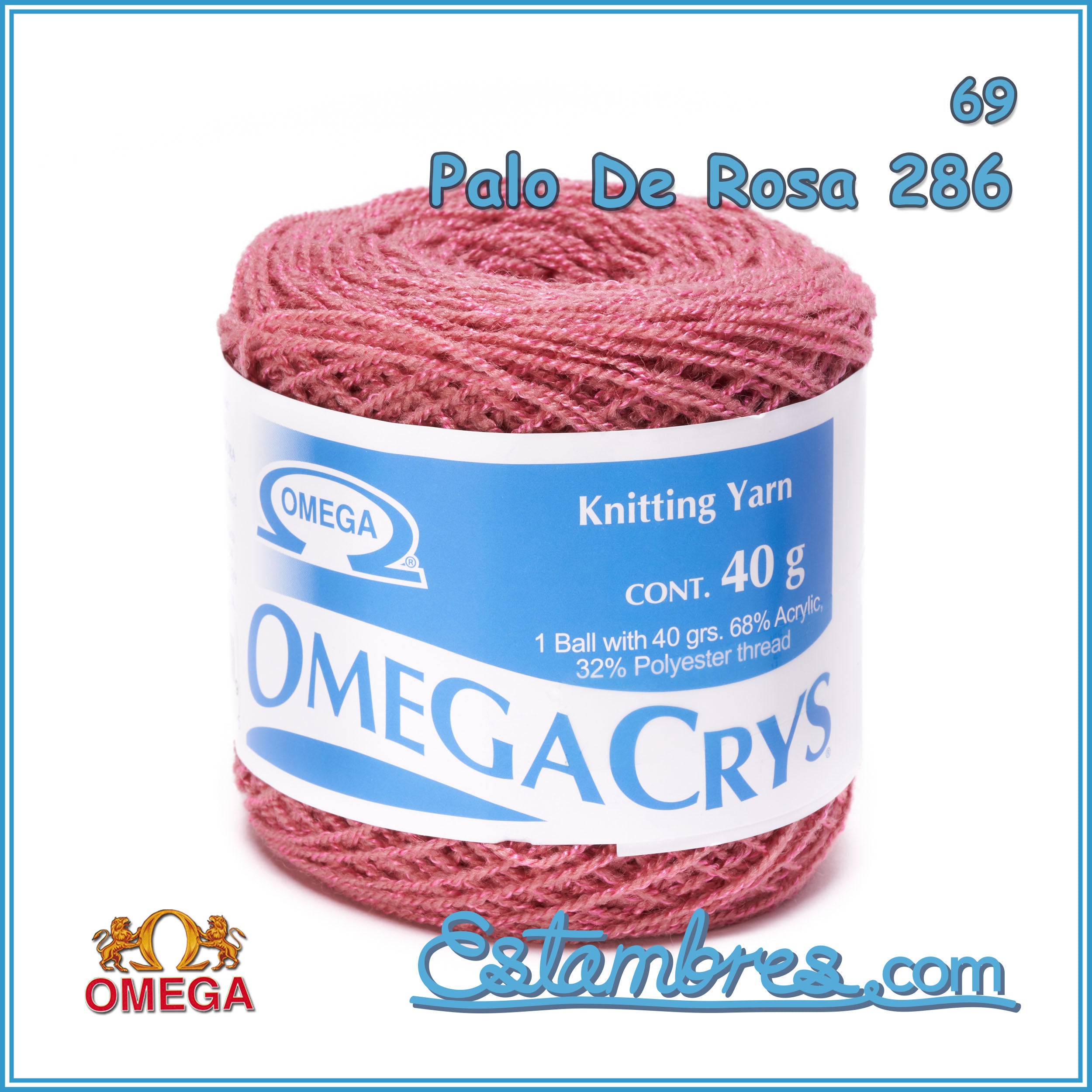 OMEGACRYS 100grs 1 de 2 Estambre Crystal de Omega ideal para Bordado y  Prendas Finas. -  México