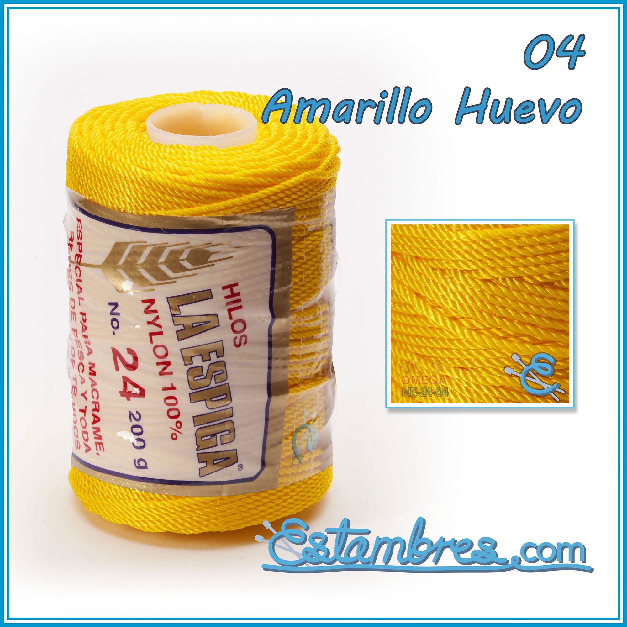 Espiga Nylon Thread (Yellow) (#24)