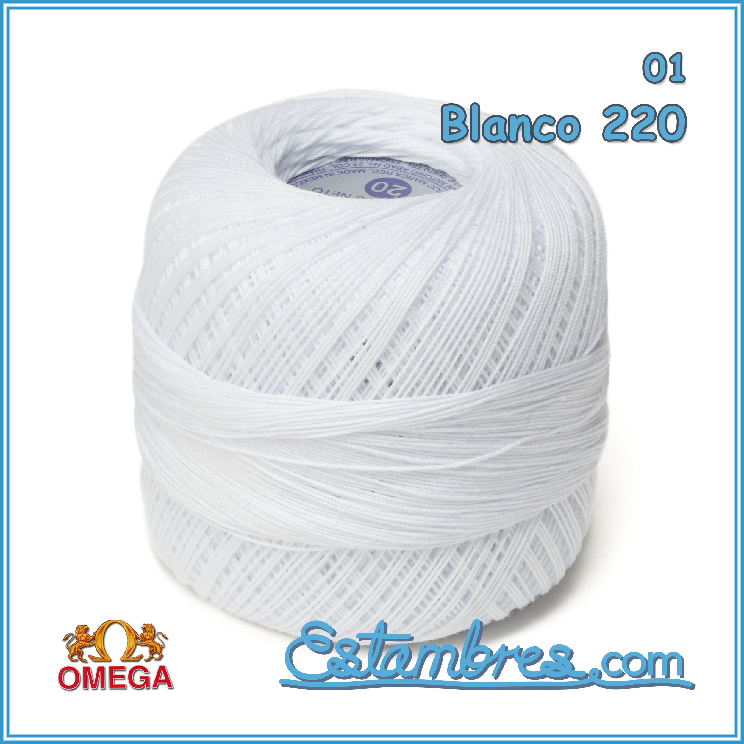 Hilos Omega - Hilo CROCHET OMEGA para tejer con ganchillo. En números, 5,  10, 20, 30, 40, 50 y 60, fabricado con los mejores algodones. 100% algodón  mercerizado.