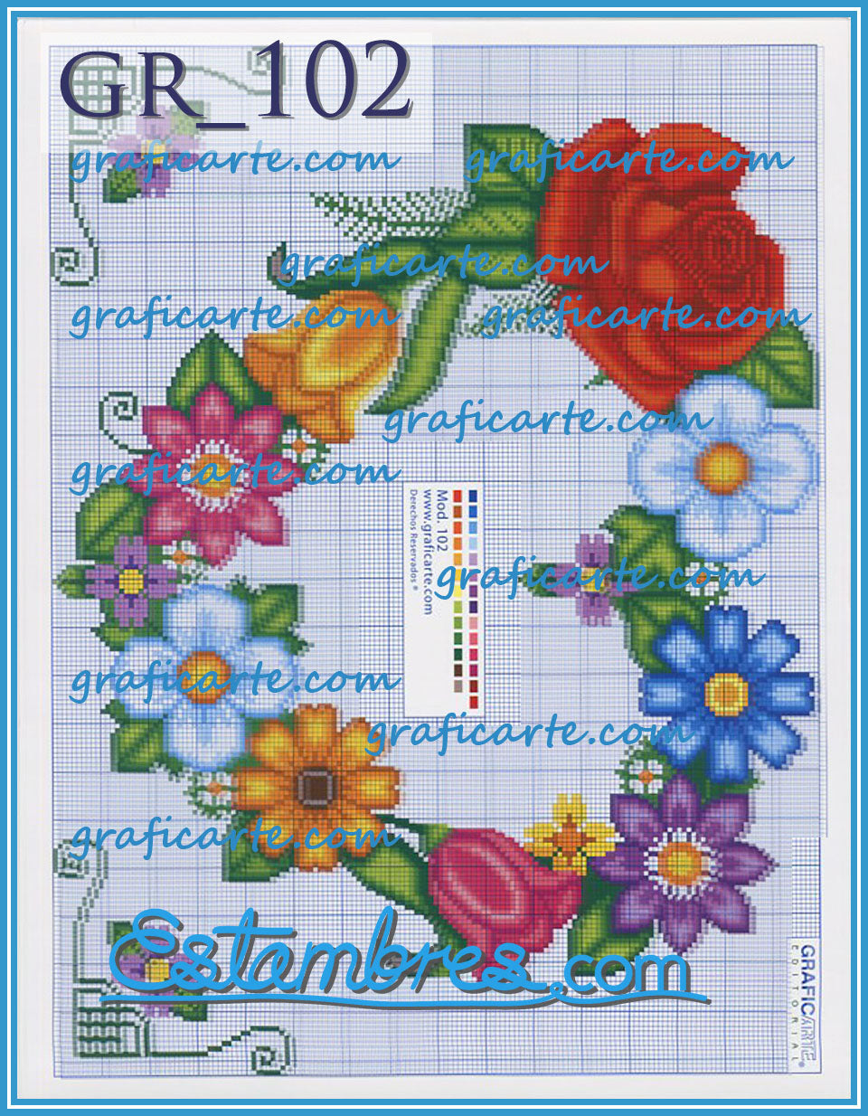 Revista Punto de Cruz Gratis - Revistas de manualidades Gratis  Cross  stitch borders corner, Floral cross stitch, Cross stitch rose